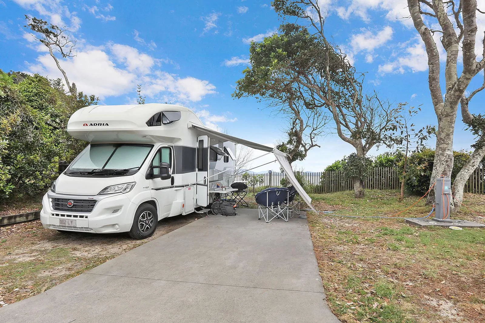 Motorhome camping at Byron Bay