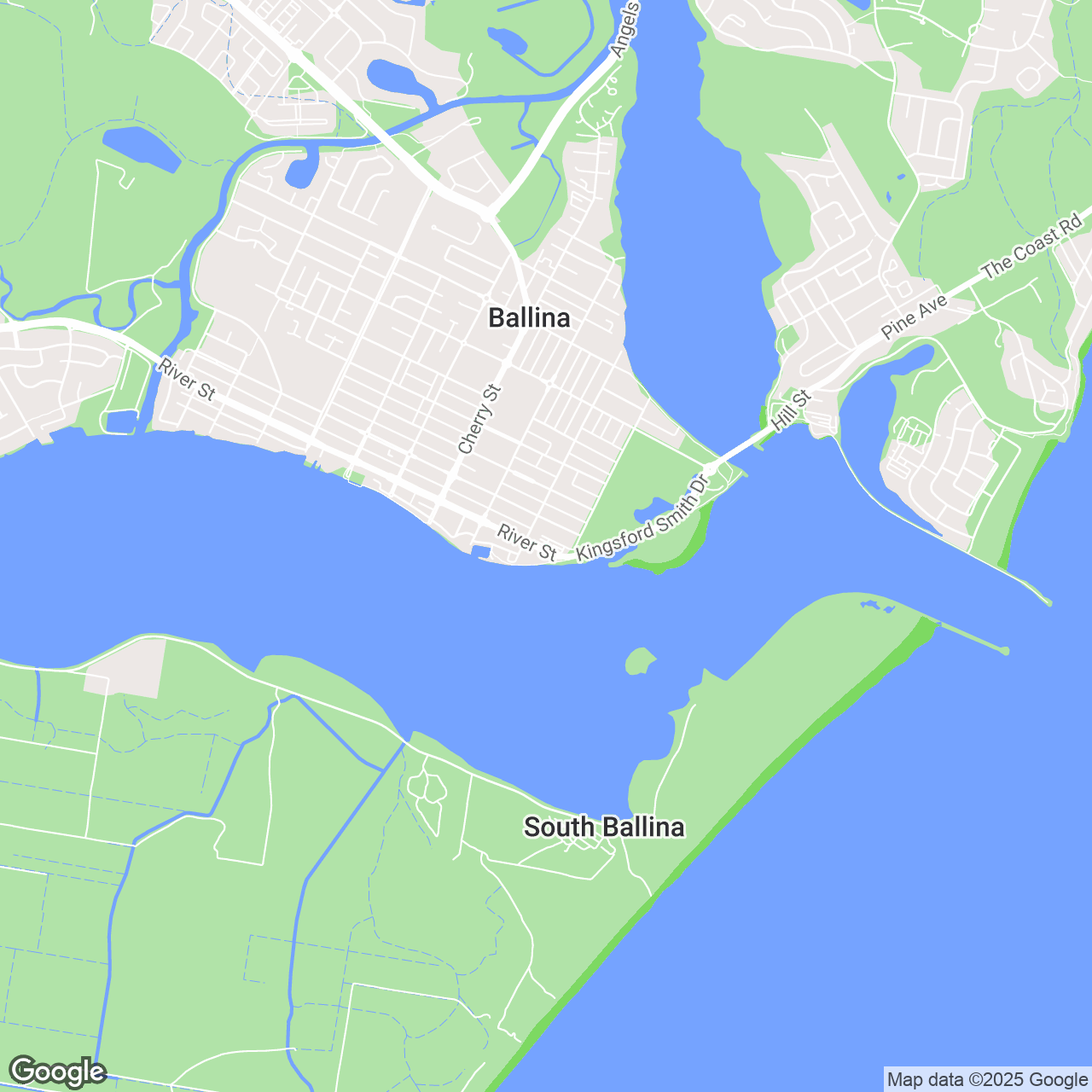 Ballina Region Map