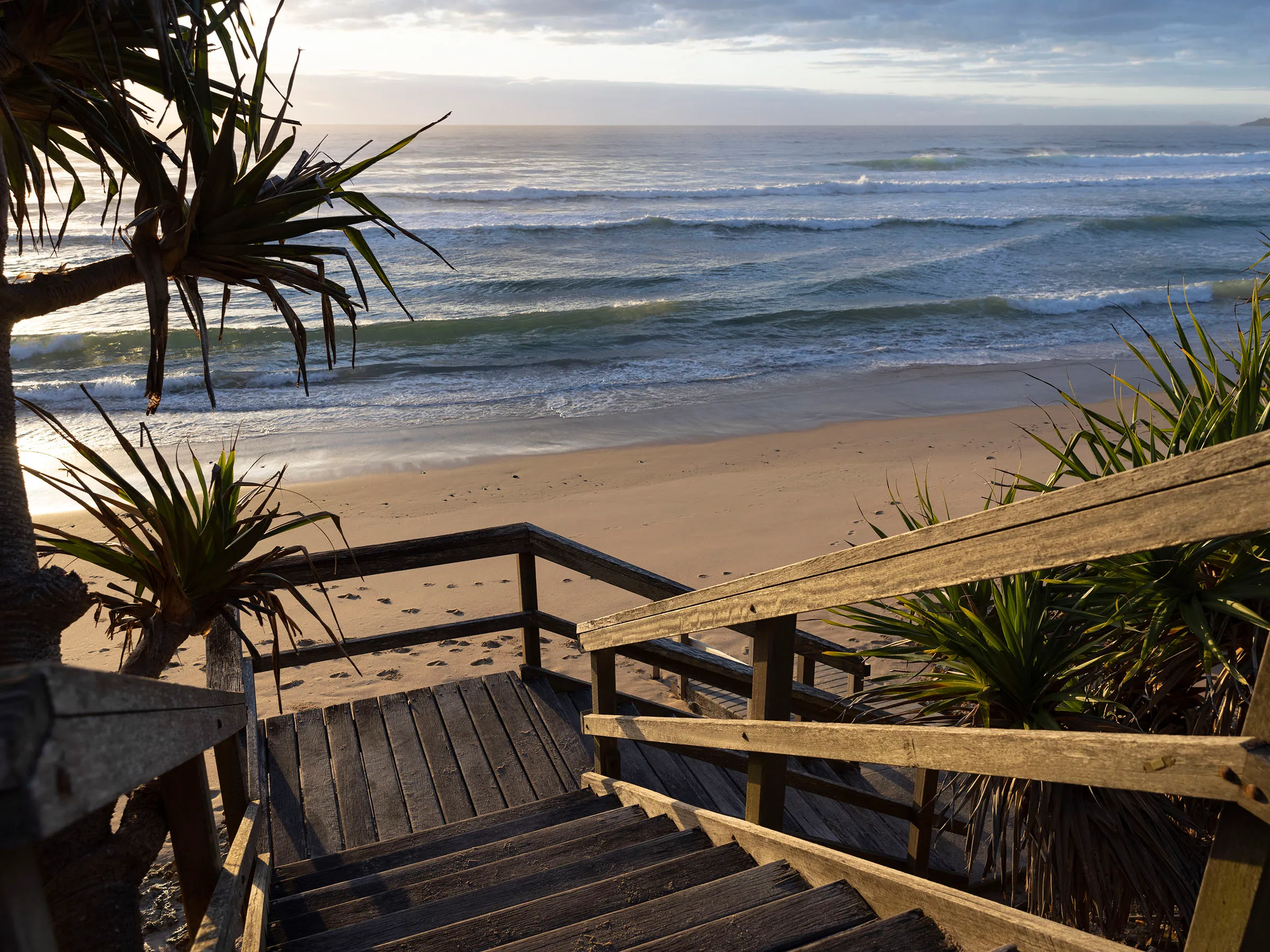 Reflections Holidays Corindi Beach holiday & caravan park Pipeclay Beach stair access