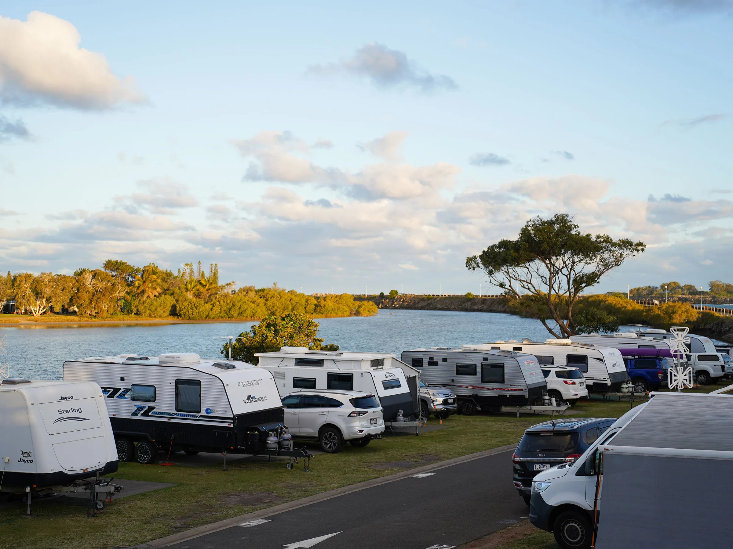 Reflections Shaws Bay holiday and caravan park ocean view powered and unpowered camping accommodation