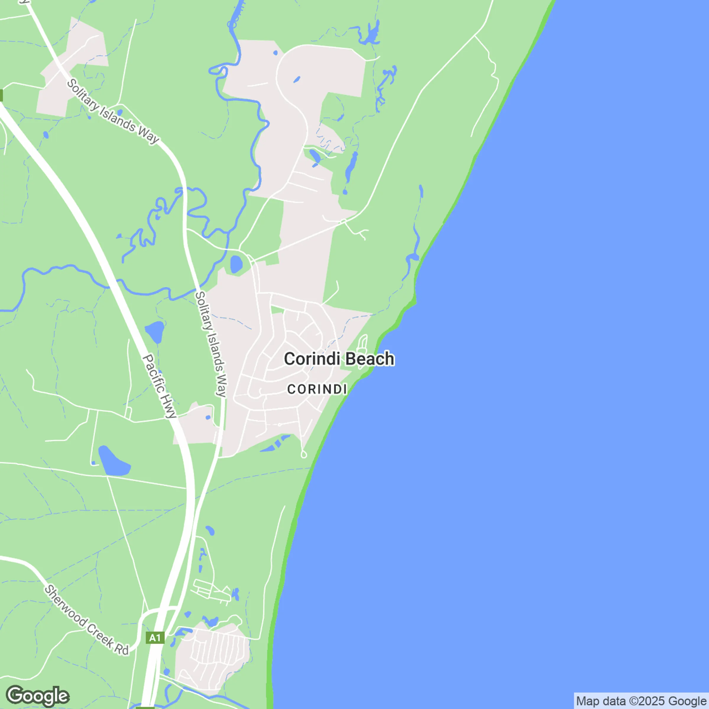 Corindi Beach Region Map