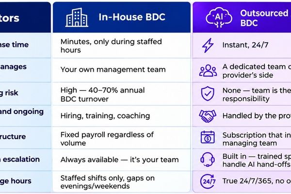 Inhouse vs Outsourced AI BDC