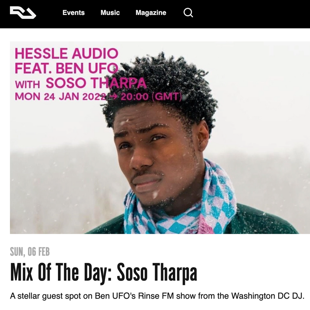 soso tharpa: Mix Of The Day