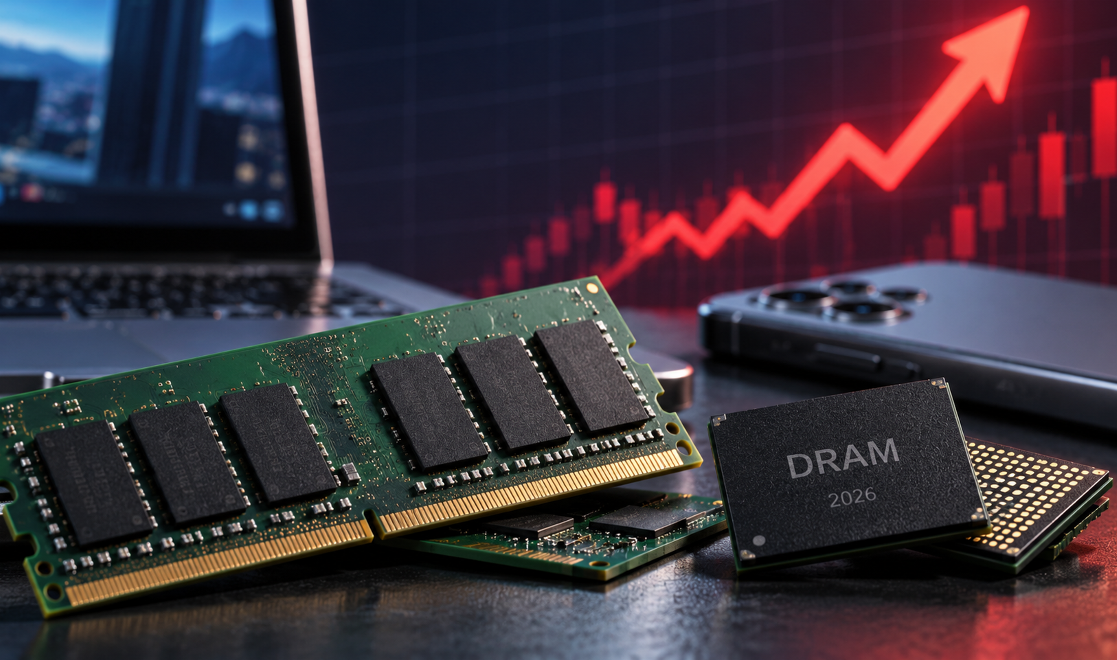 Computer memory modules representing rising RAM prices in 2026