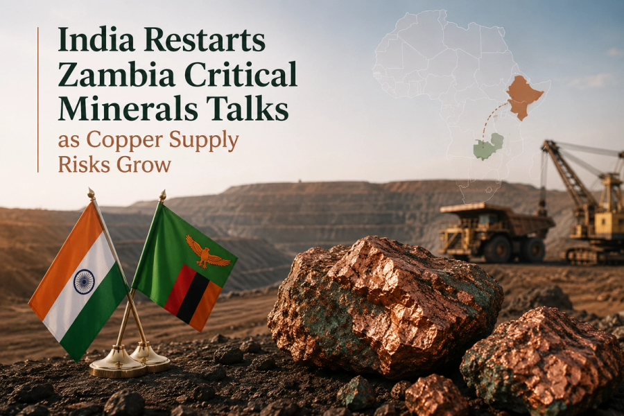 India Restarts Zambia Critical Minerals Talks as Copper Supply Risks Grow