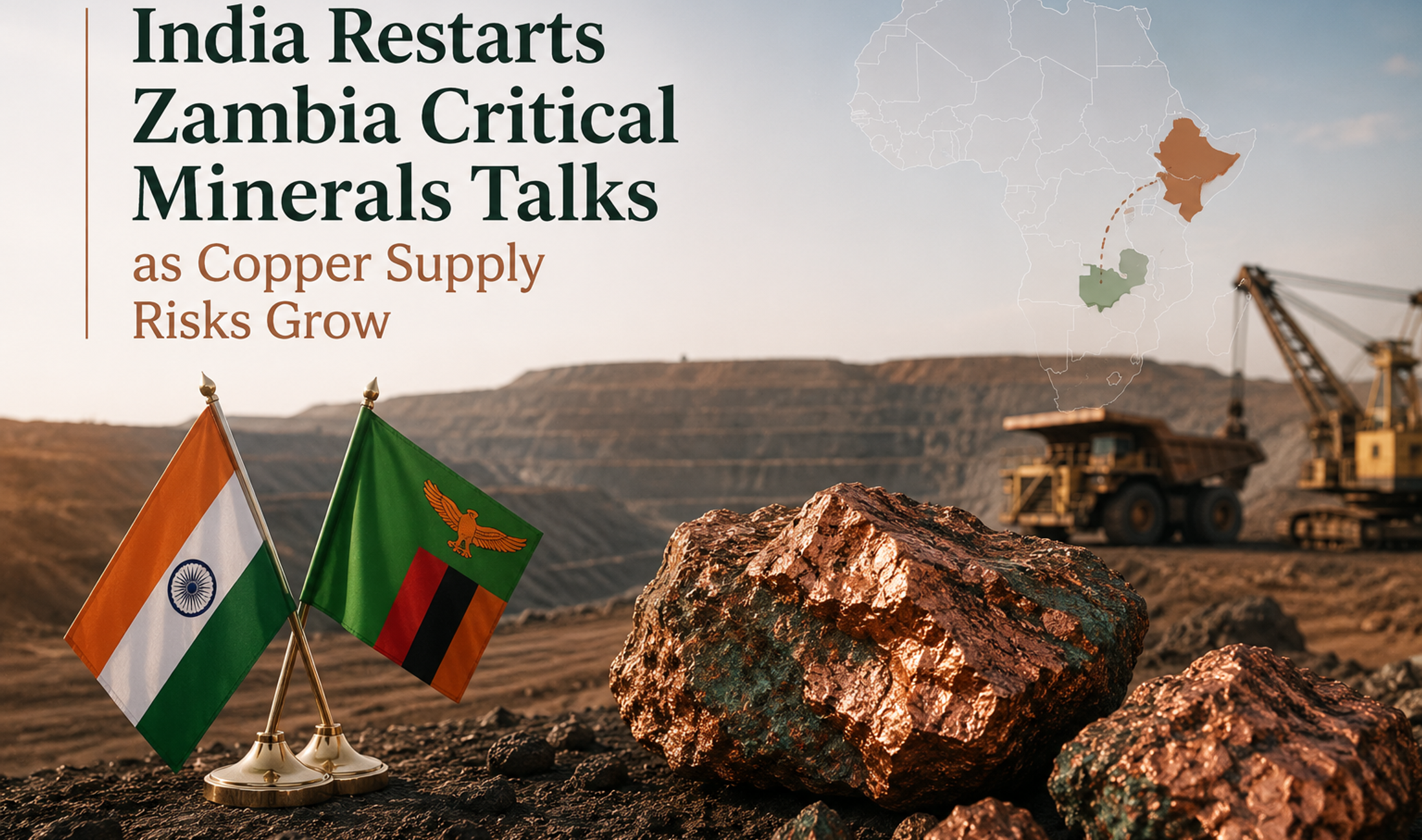 India Restarts Zambia Critical Minerals Talks as Copper Supply Risks Grow