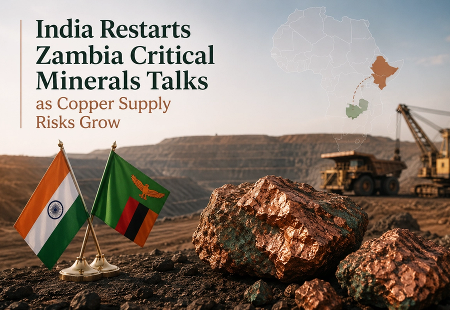 India Restarts Zambia Critical Minerals Talks as Copper Supply Risks Grow