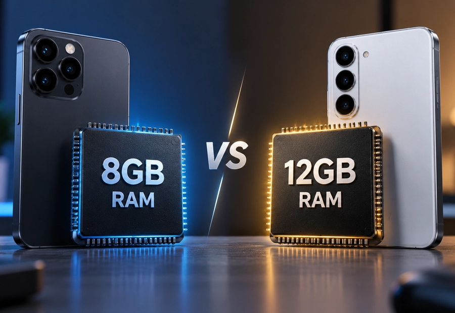 8GB and 12GB RAM smartphones compared for 2026
