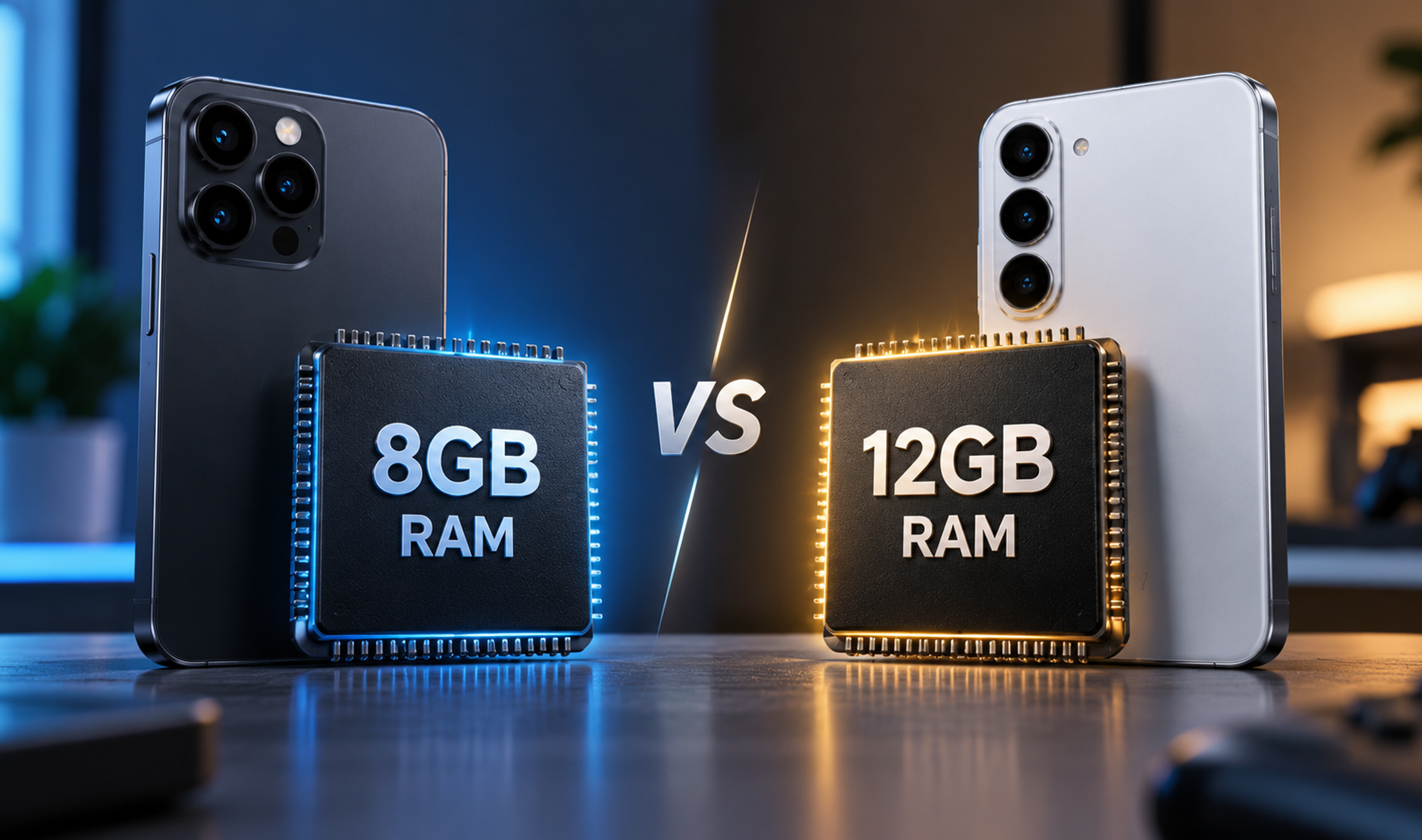 8GB and 12GB RAM smartphones compared for 2026