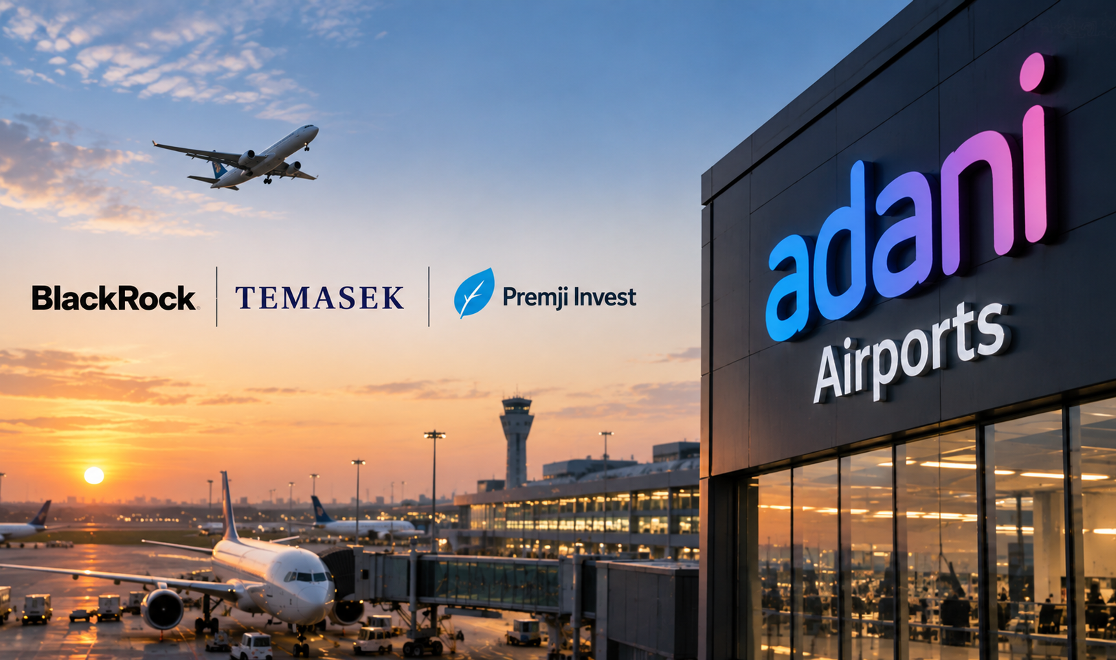 Adani Airport Holdings airport terminal as the company raises new equity from global investors