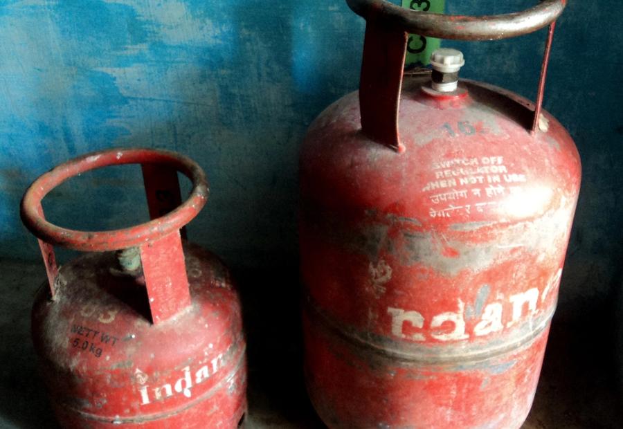 Domestic LPG gas cylinders in India for cooking gas subsidy
