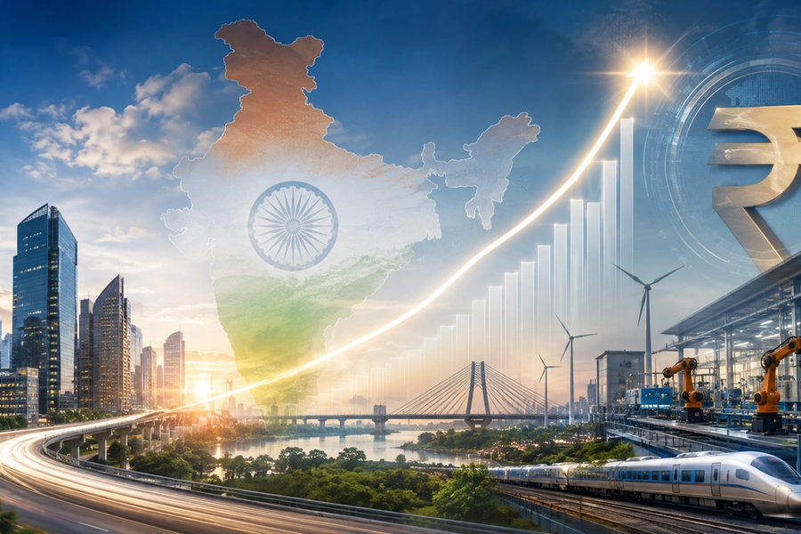 India GDP growth rises to 7.8% in the April-June quarter of FY27