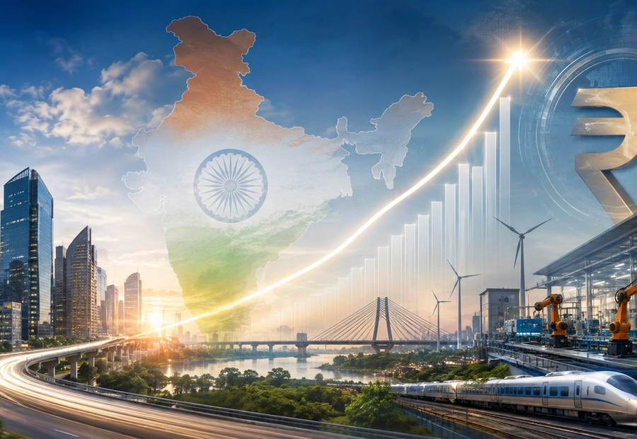 India GDP growth rises to 7.8% in the April-June quarter of FY27