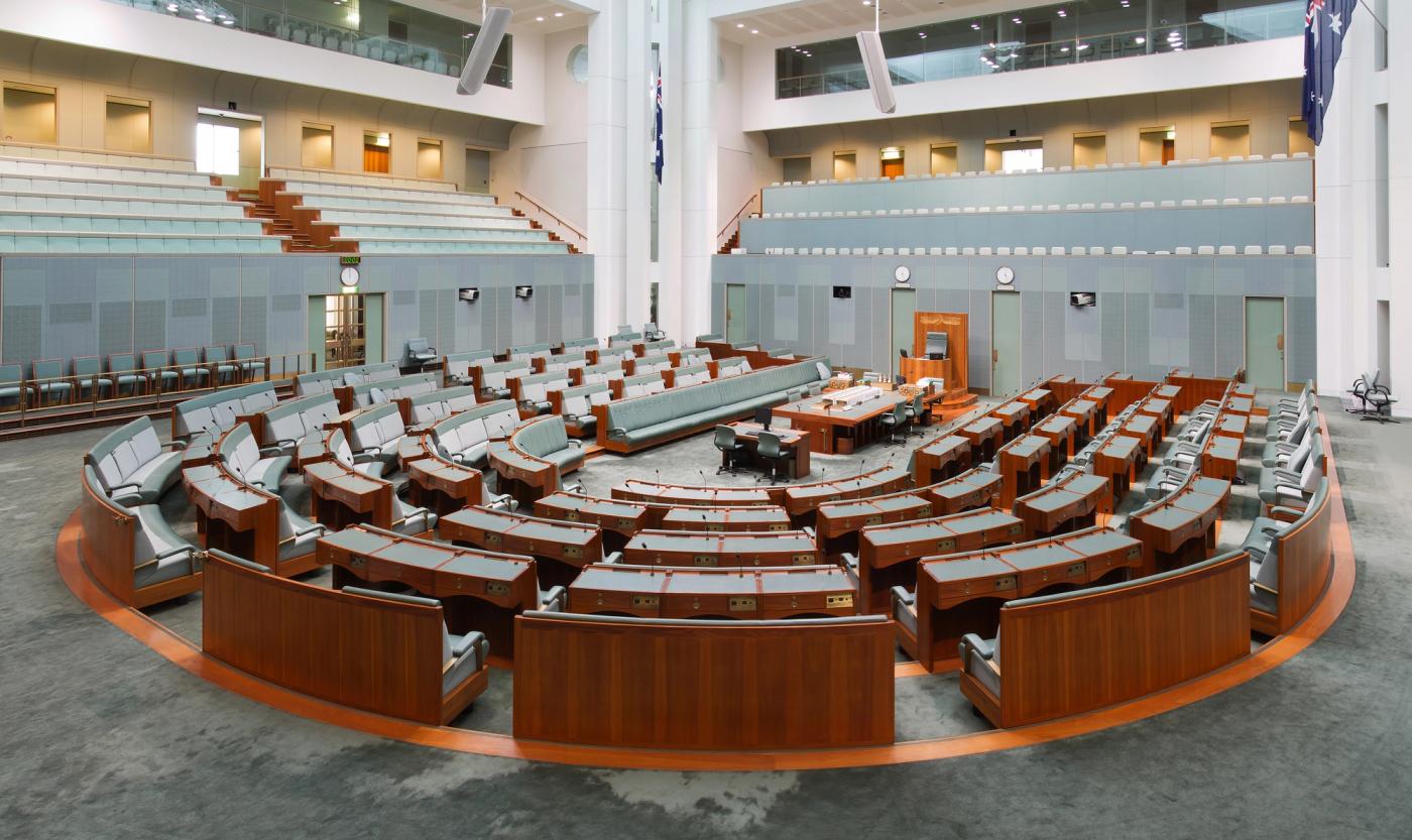 Australian House of Representatives, Parliament of Australia, Canberra, Australia.