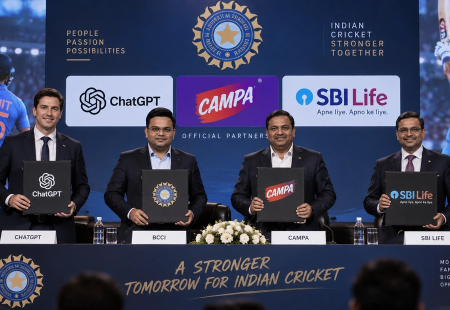 BCCI partnership with ChatGPT, Campa and SBI Life
