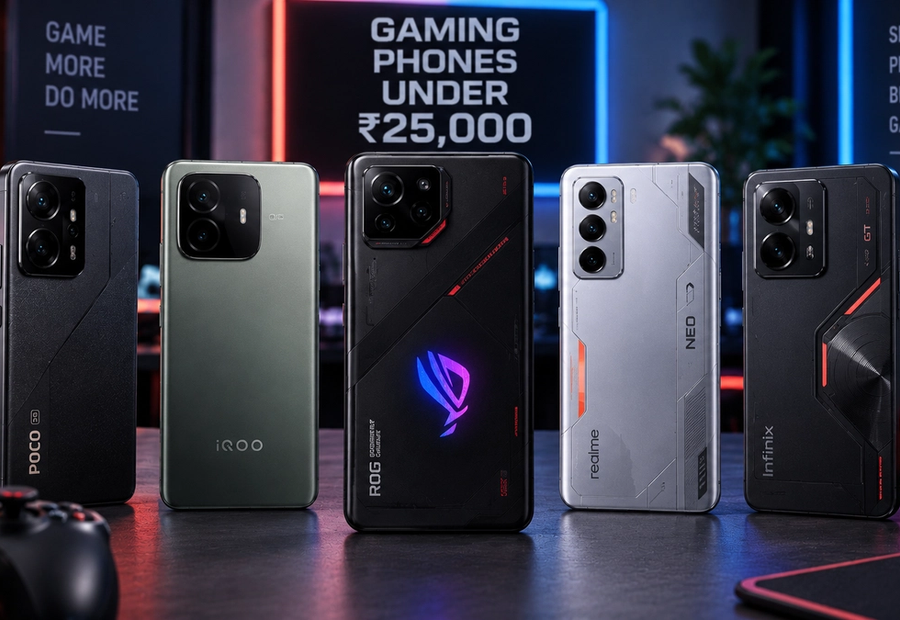 Gaming smartphones under ₹25,000 available in India in 2026