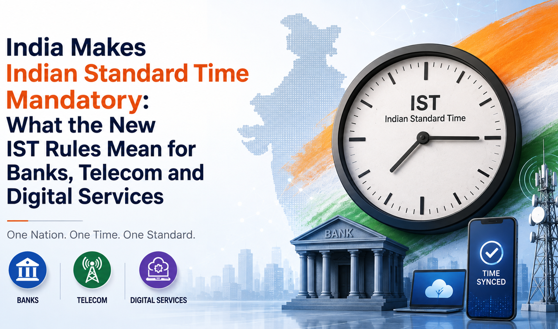 India Makes Indian Standard Time Mandatory: What the New IST Rules Mean for Banks, Telecom and Digital Services