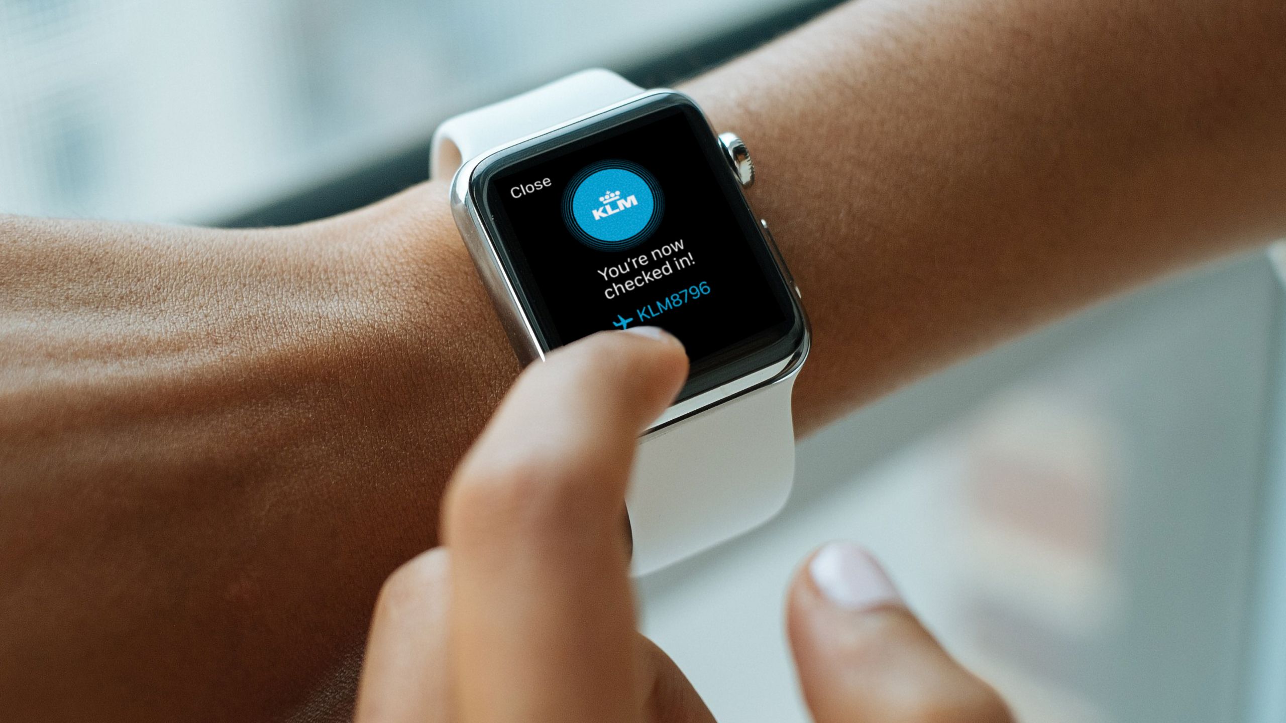 Blueweb applicatie op een Apple Watch