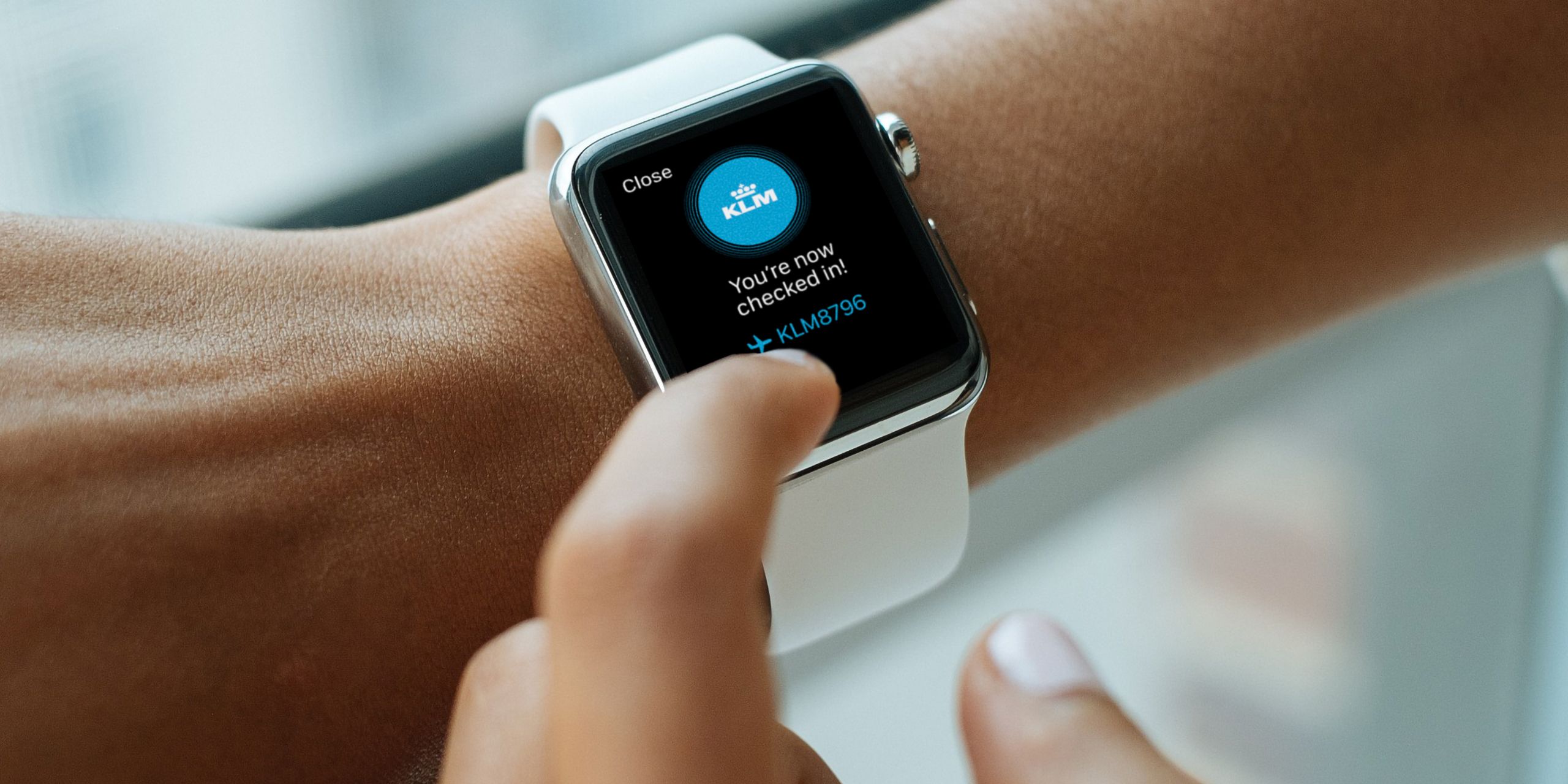 Blueweb applicatie op een Apple Watch