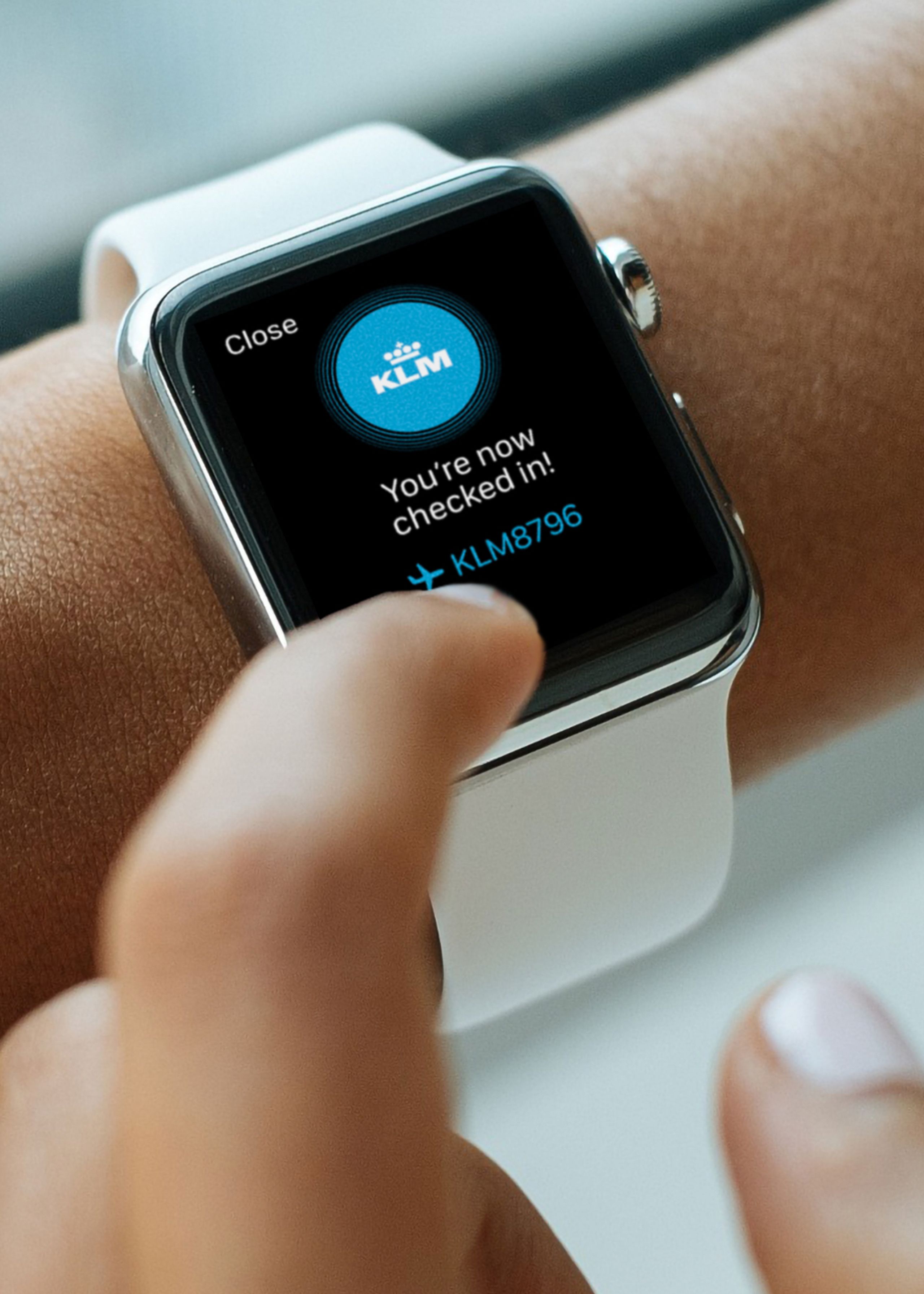 Blueweb applicatie op een Apple Watch