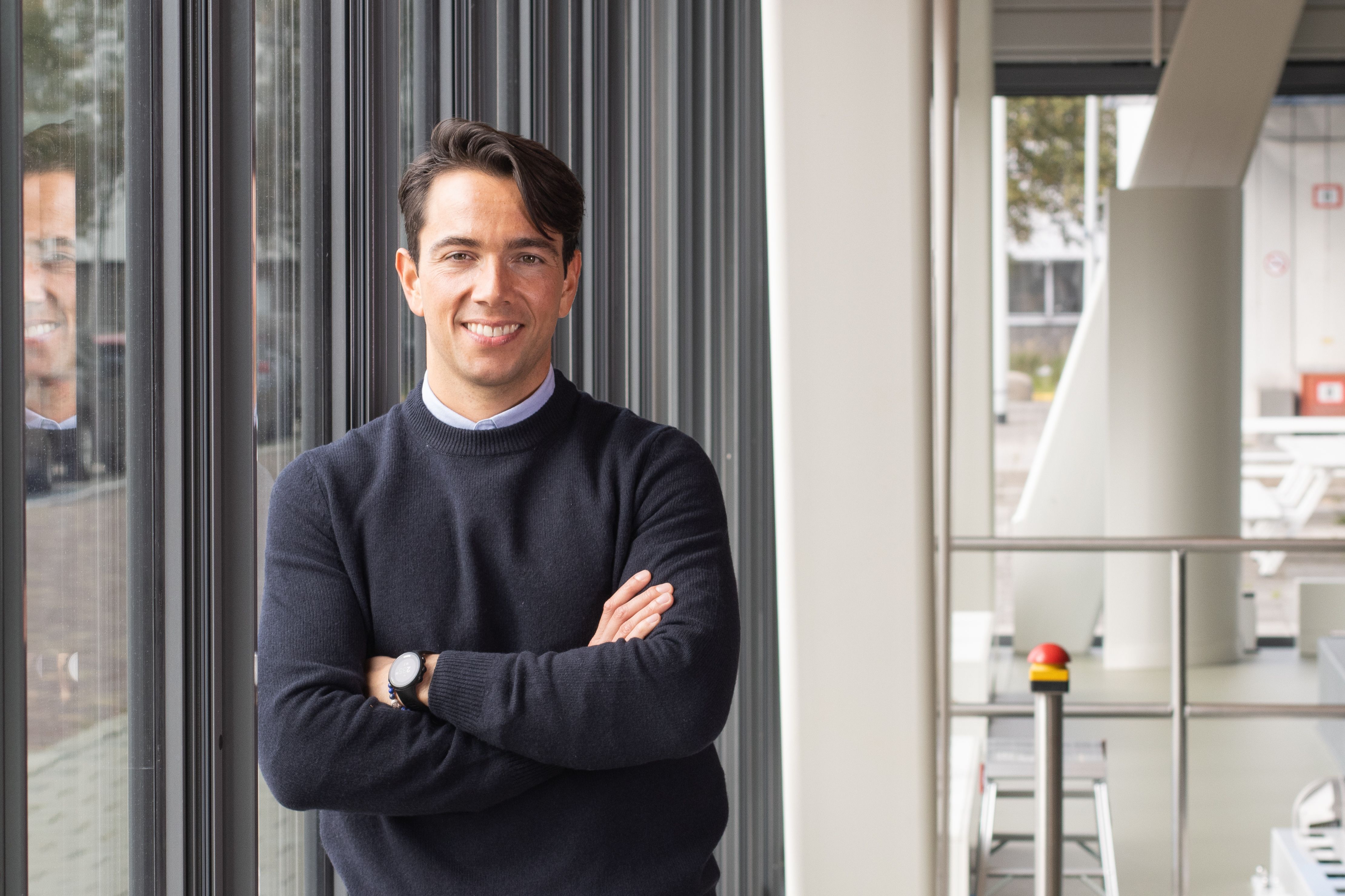 KLM Employee at the office