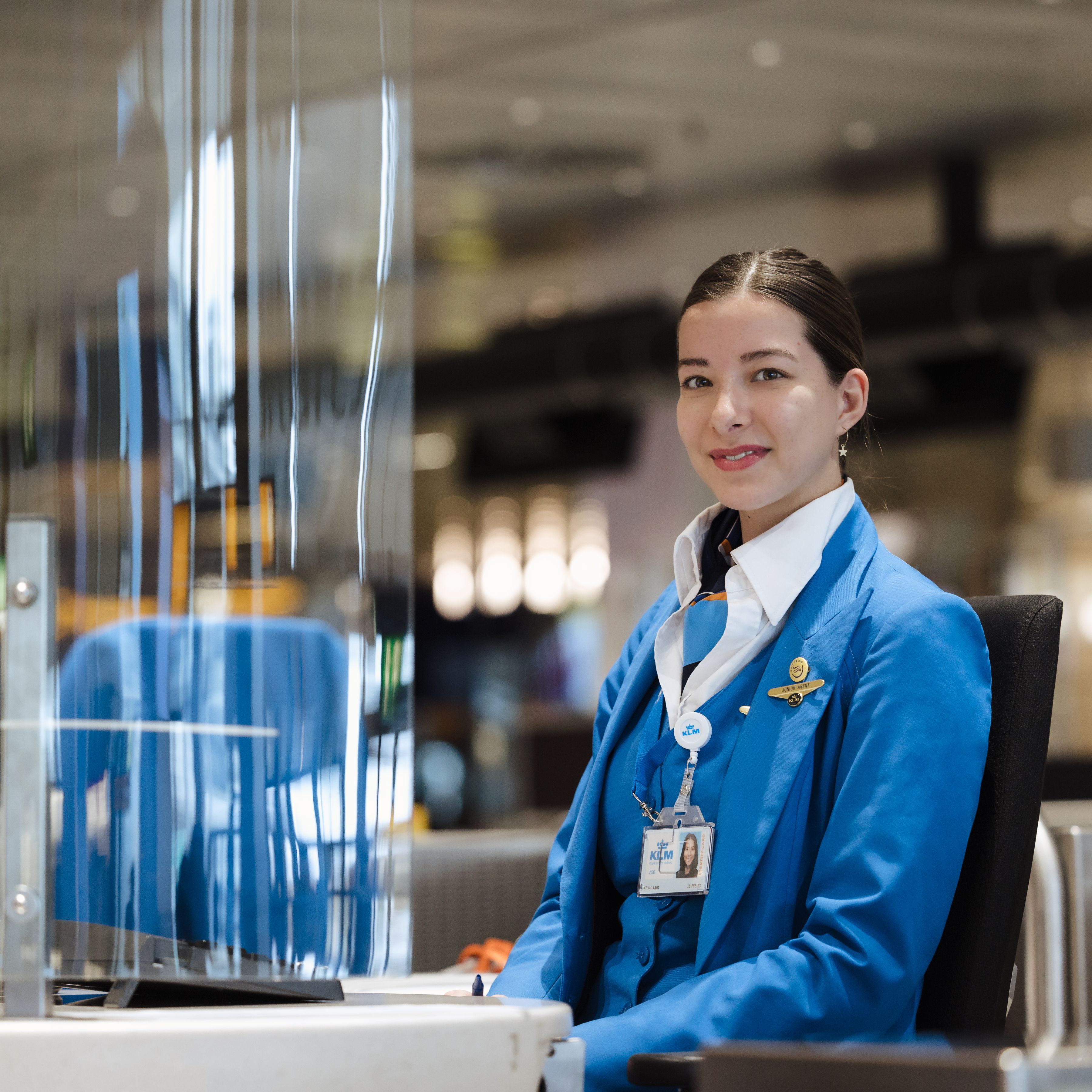 Service agent at airport