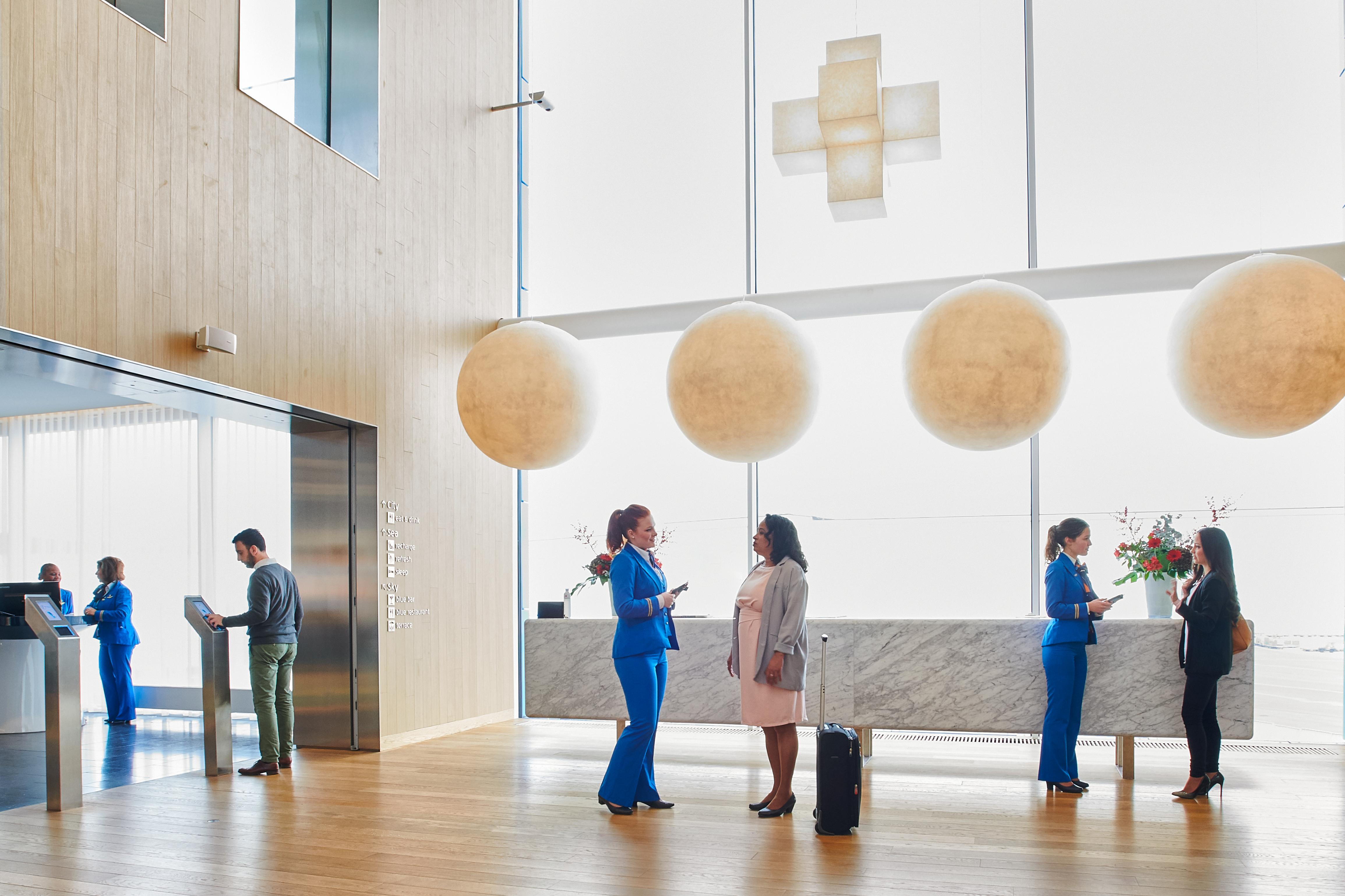 KLM lounge at airport