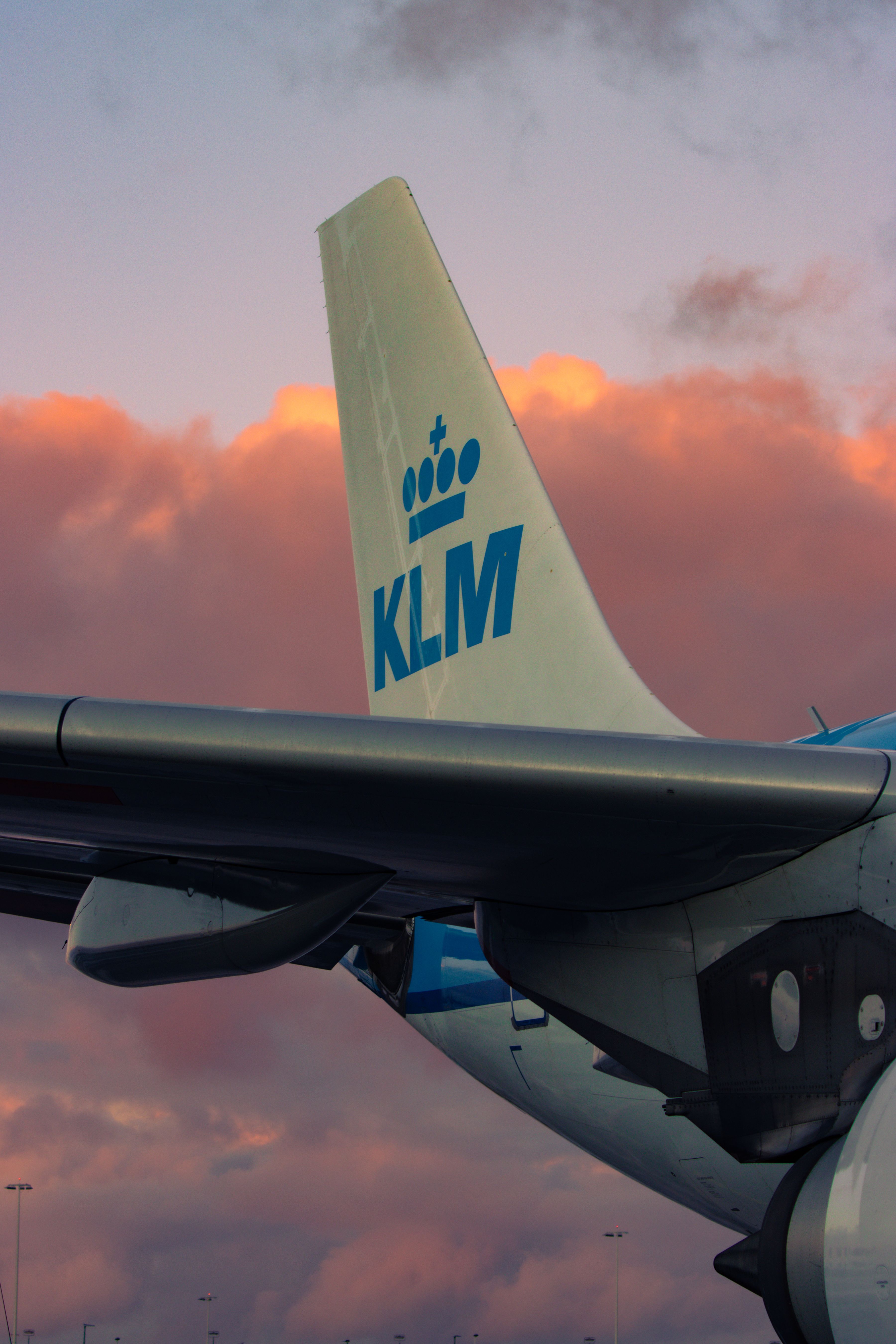 KLM plane tail