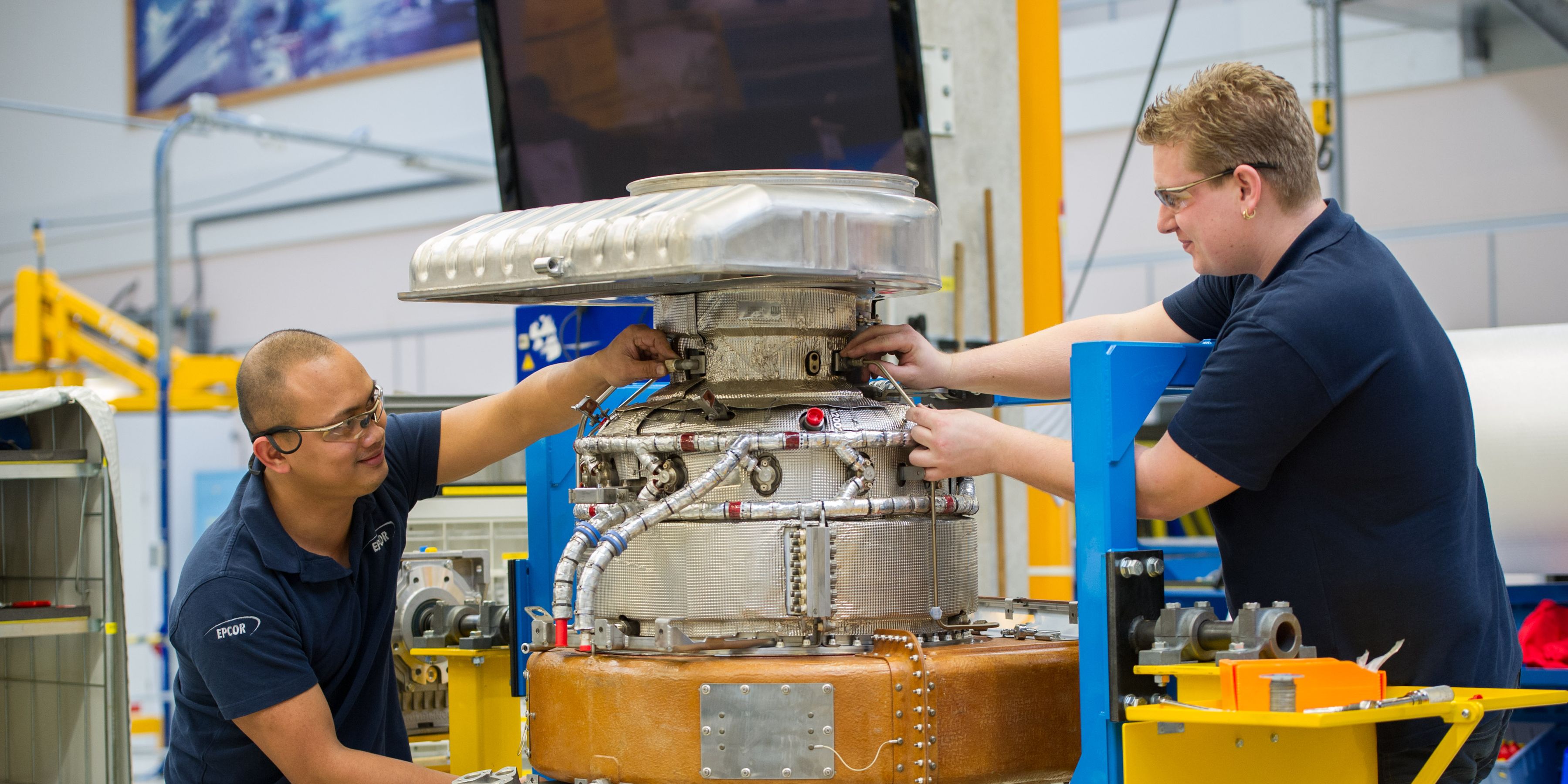 EPCOR employees working as a team