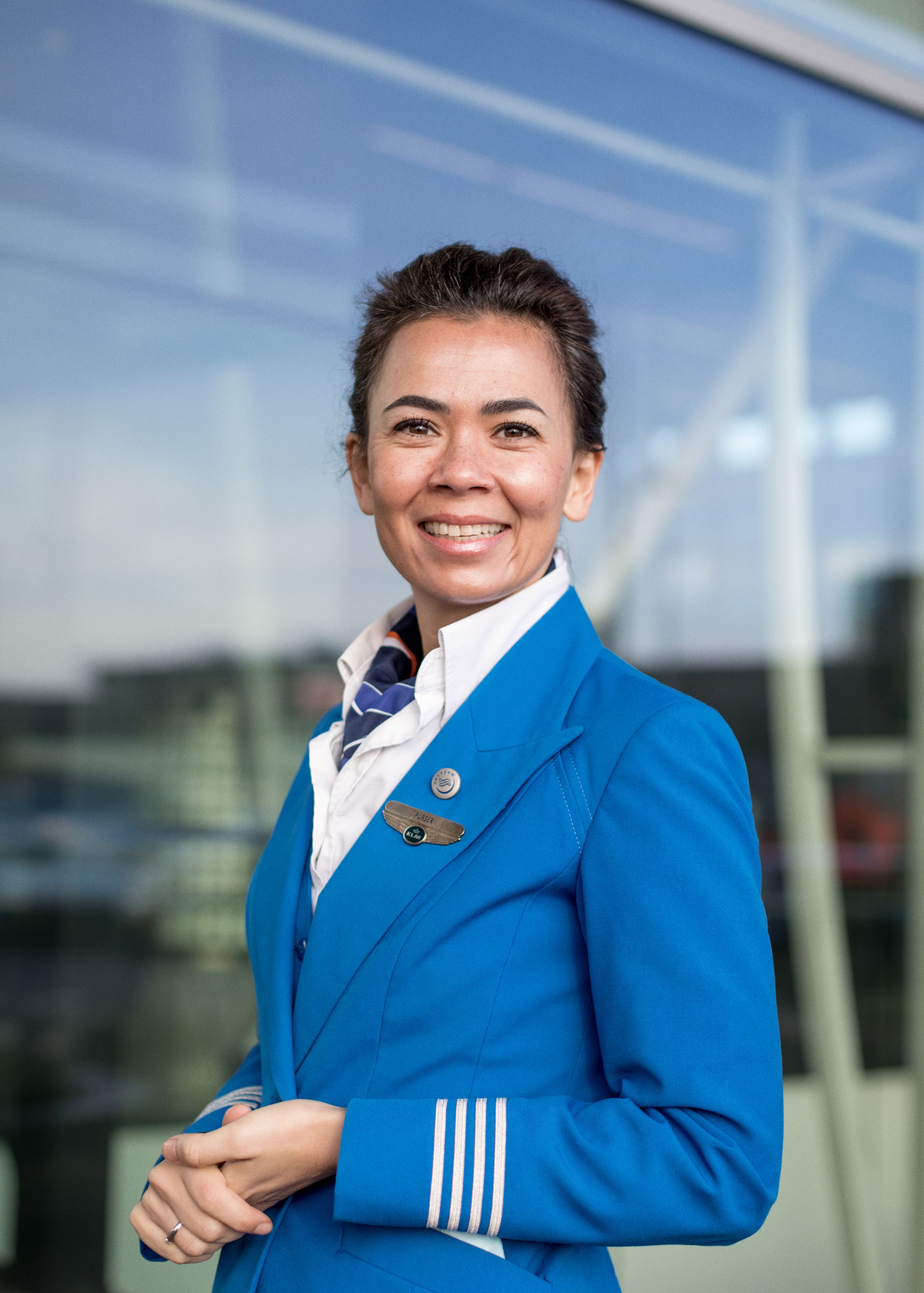 Cabin medewerker van KLM