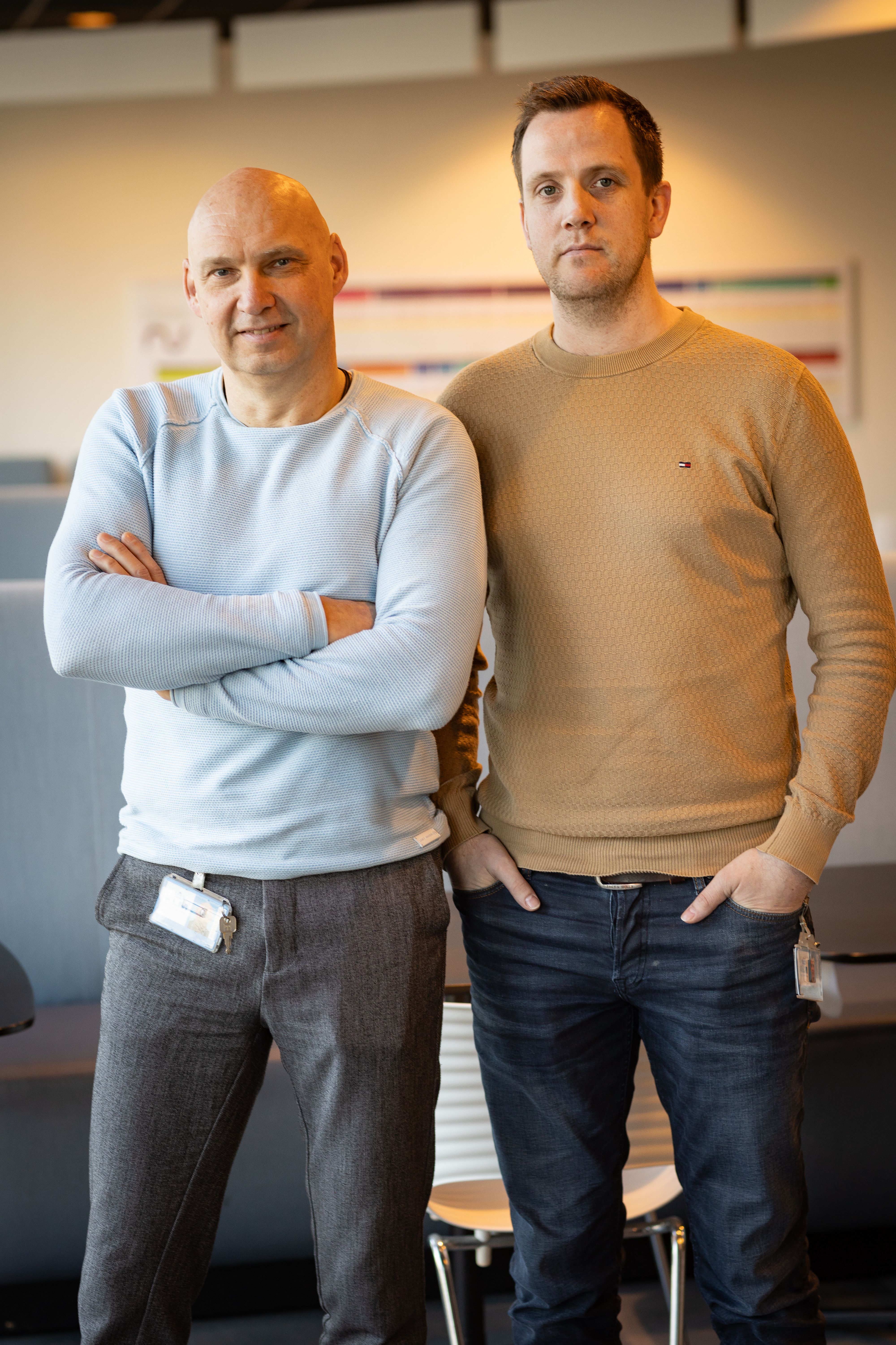 KLM collega's poseren