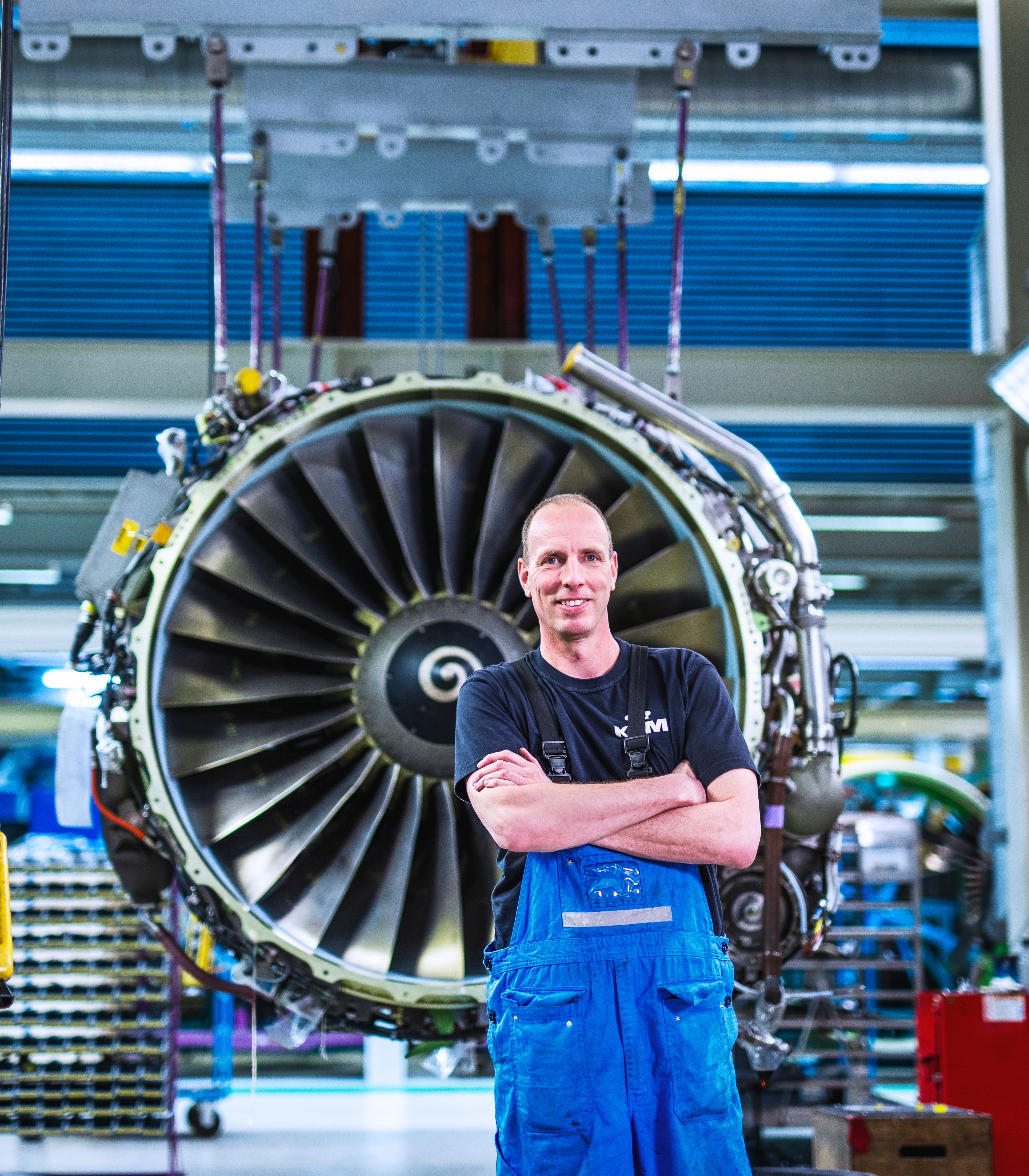 Engine mechanic voor een vliegtuigmotor