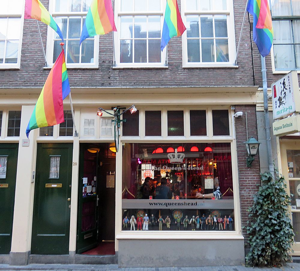 The Queen's Head gay bar at Zeedijk 20