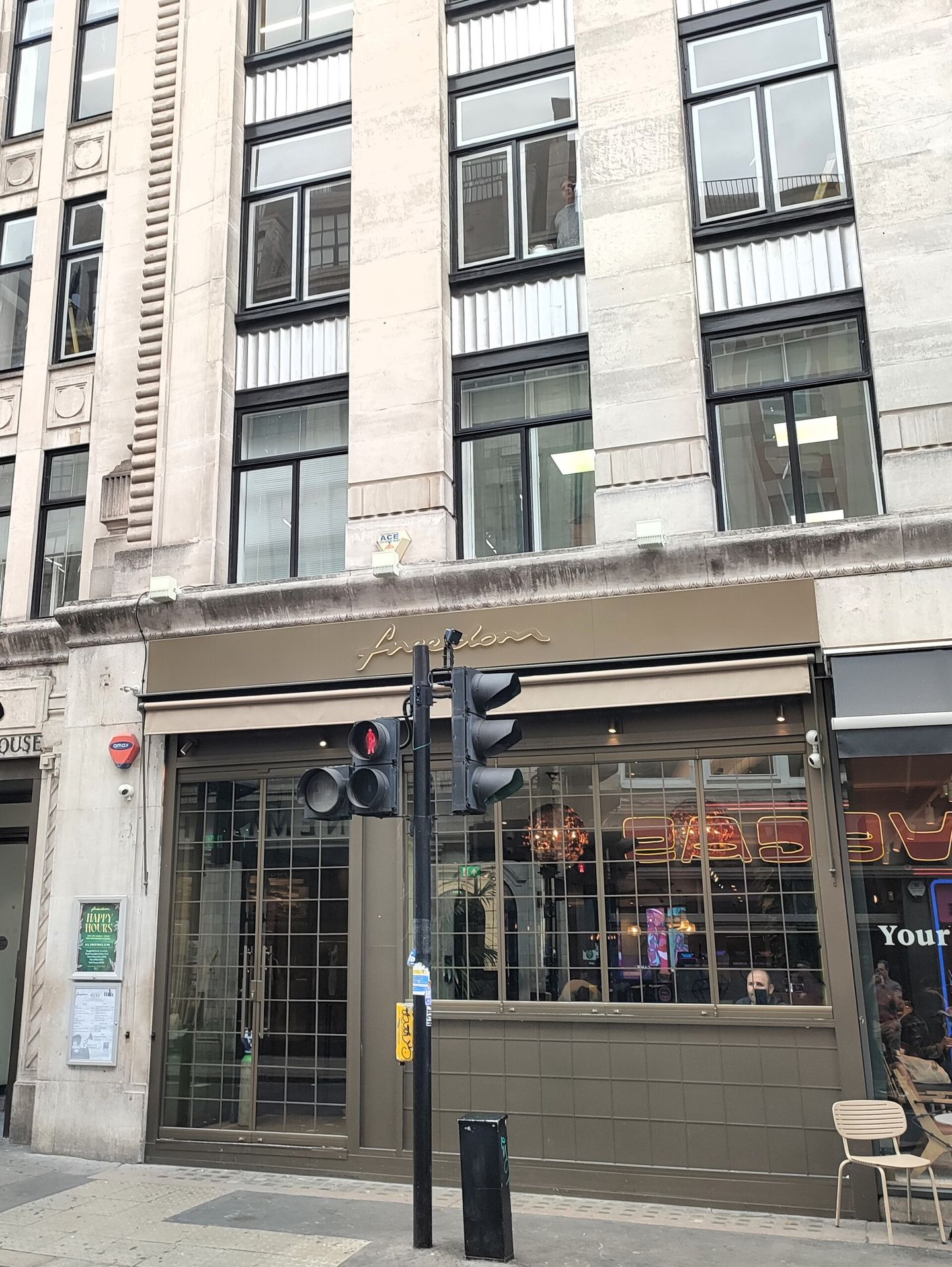 Freedom Bar front at 66 Wardour Street, Soho
