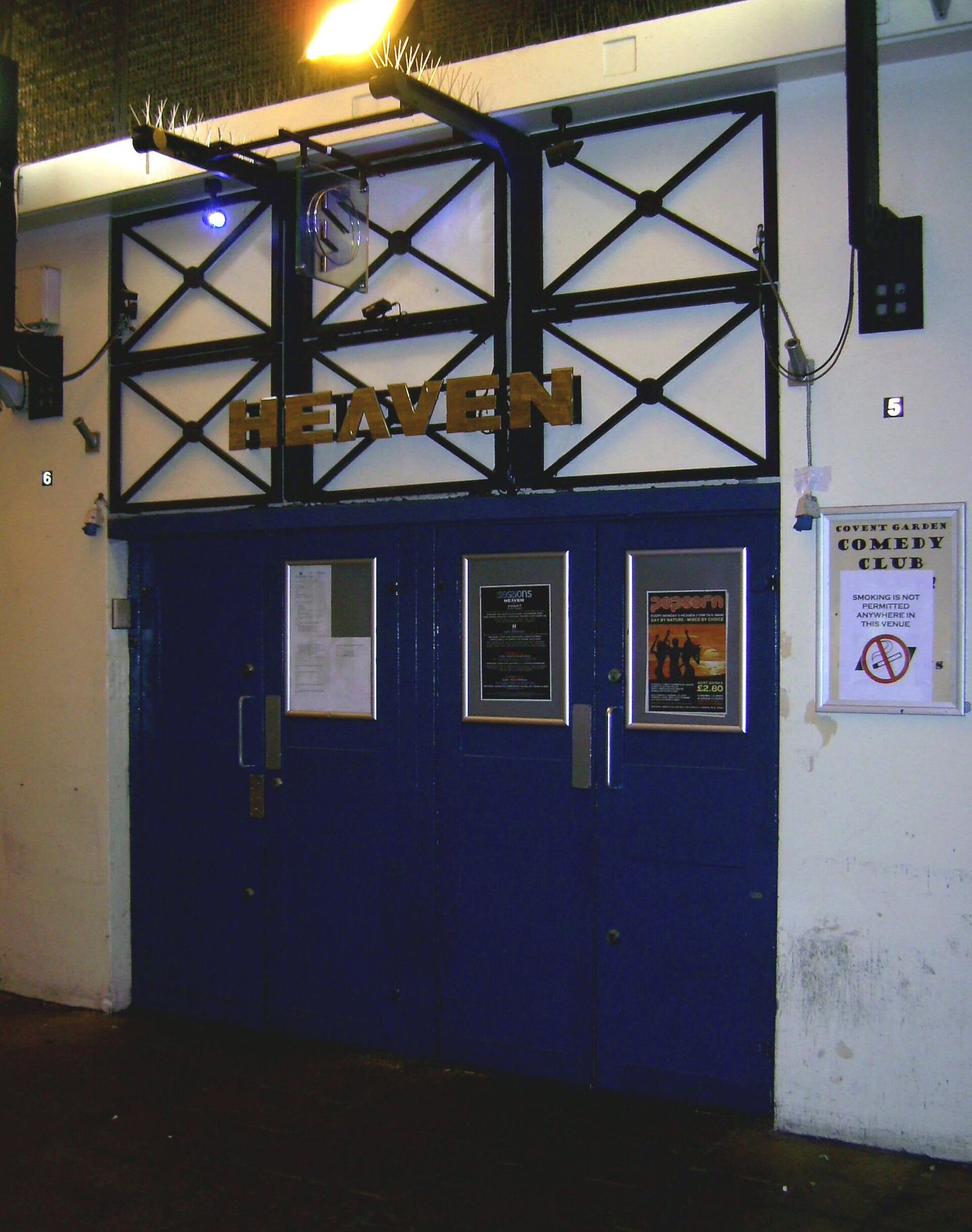 Heaven nightclub entrance under the arches on Villiers Street