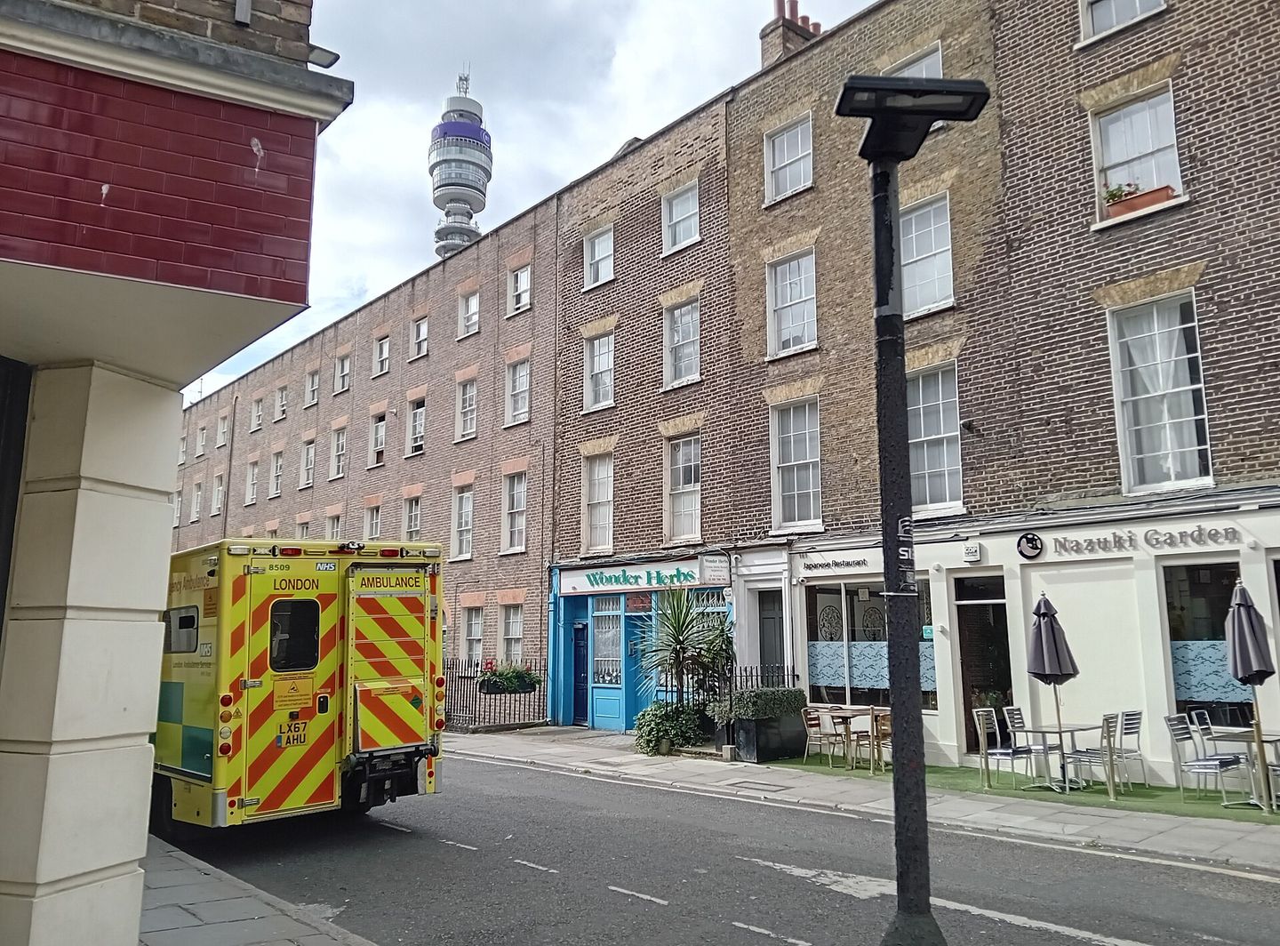 Whitfield Street in Fitzrovia