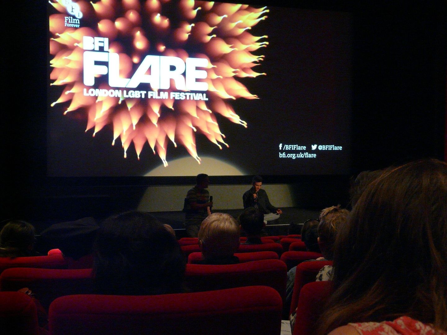 Filmmaker Sam Feder at a BFI Flare screening of Kate Bornstein Is a Queer and Pleasant Danger