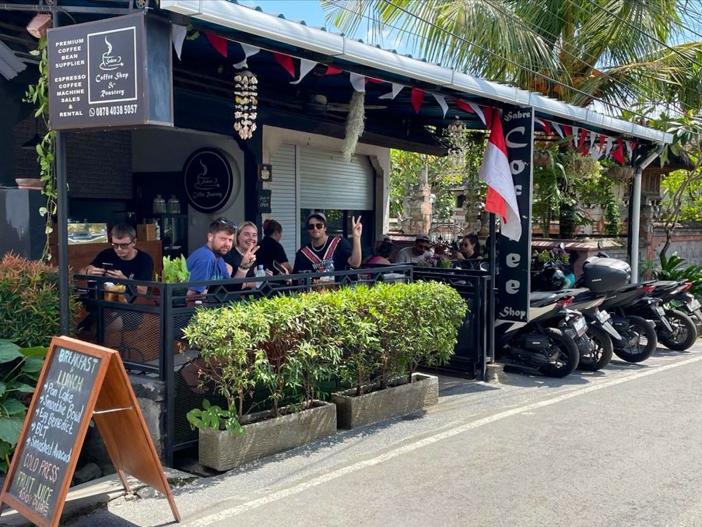 Sabre Coffee venue in Bali