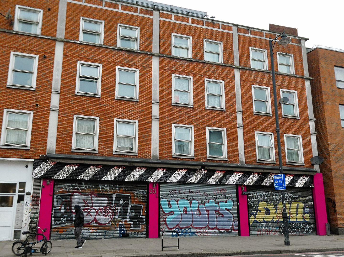 The Divine bar front at 33-35 Stoke Newington Road, Dalston