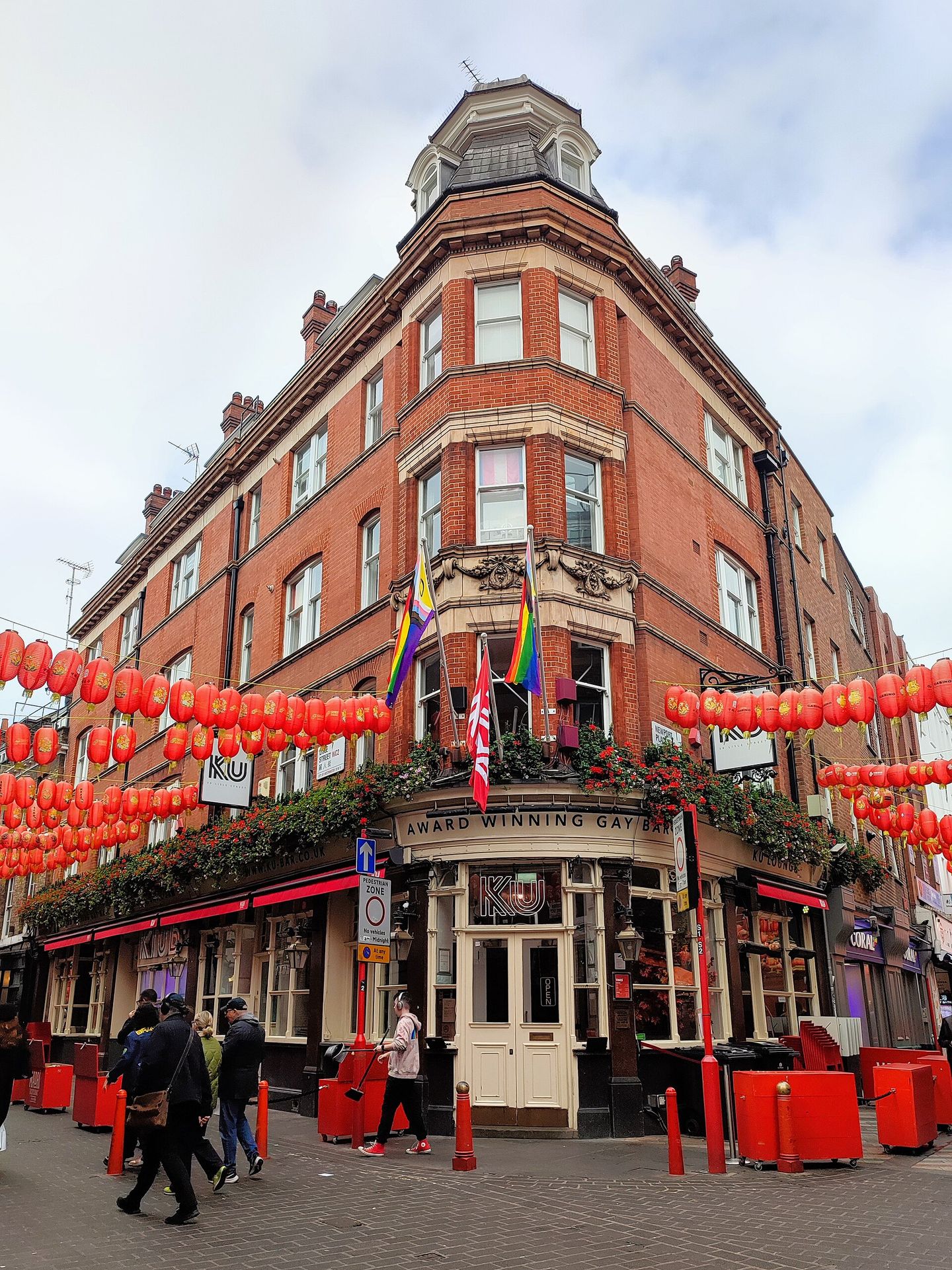 Ku Bar front at 30 Lisle Street, on the Chinatown edge of Soho