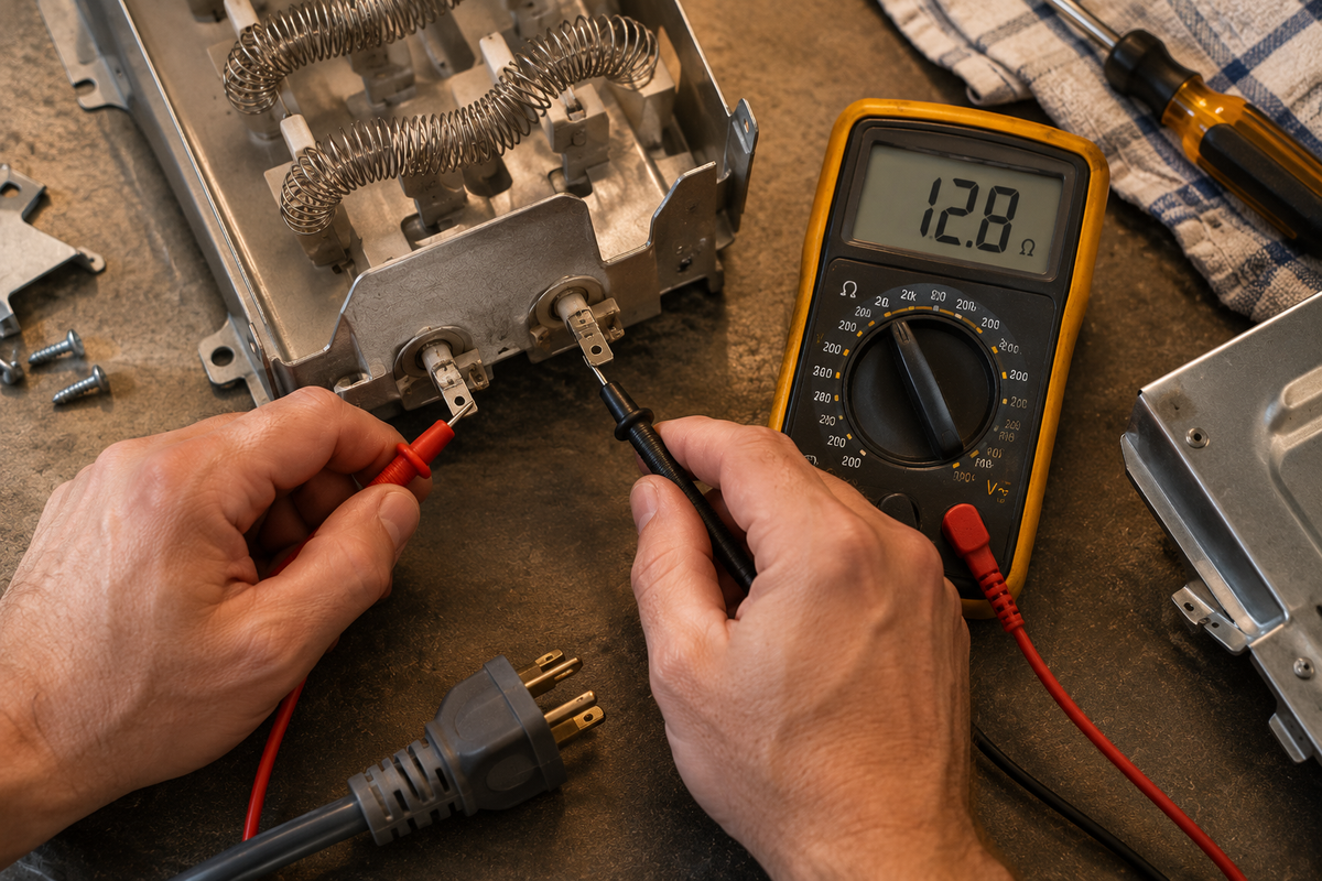 dryer-heating-element-multimeter-test