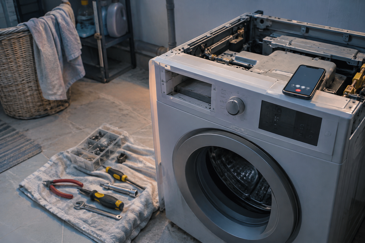 washing-machine-e1-error-code-repair-tools-call-technician
