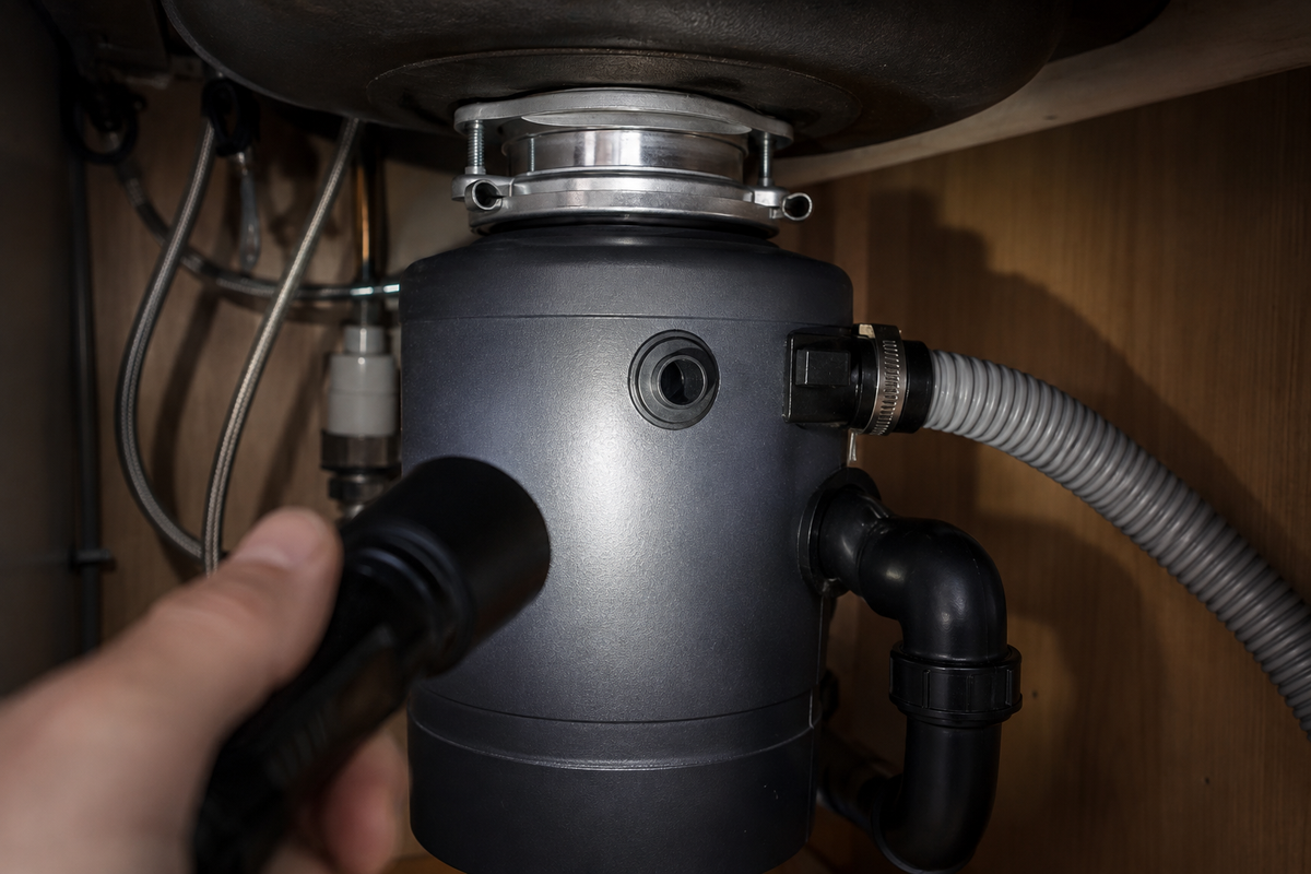 dishwasher-not-draining-checking-garbage-disposal-knockout-plug-connection