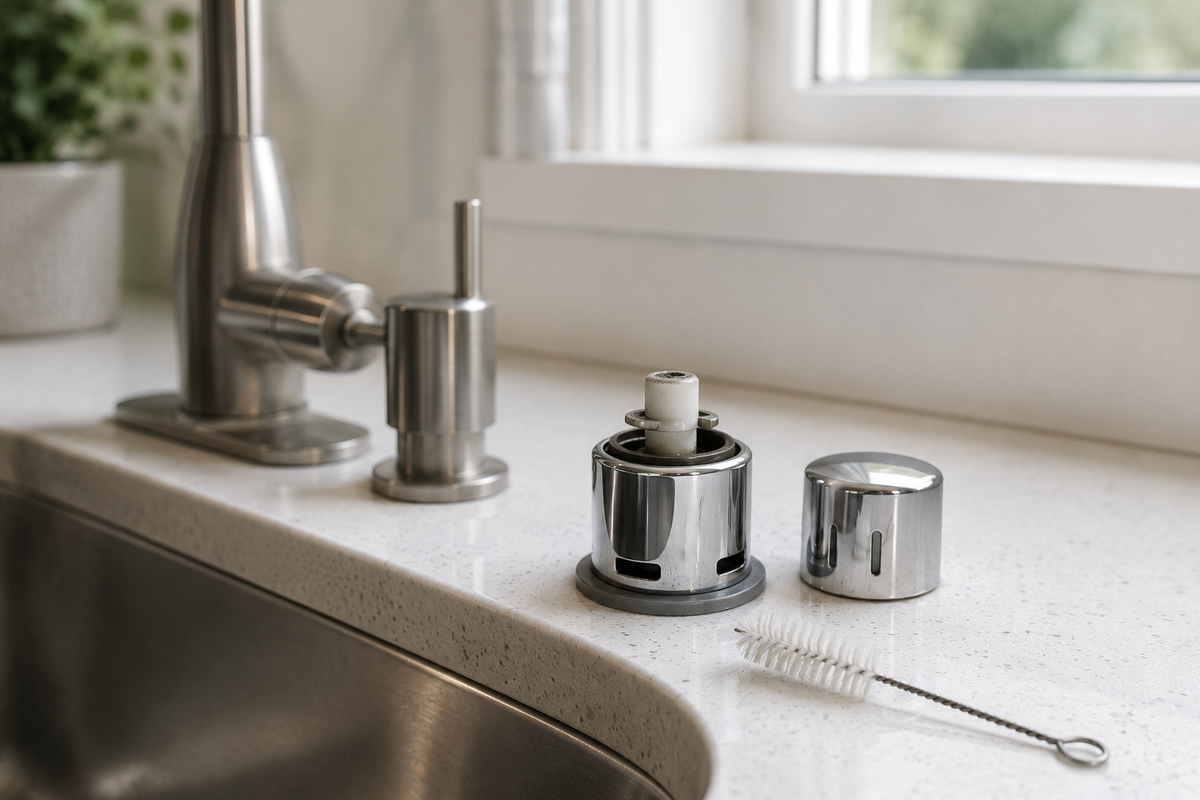 dishwasher-drain-air-gap-cap-removed-for-debris-cleaning-near-sink