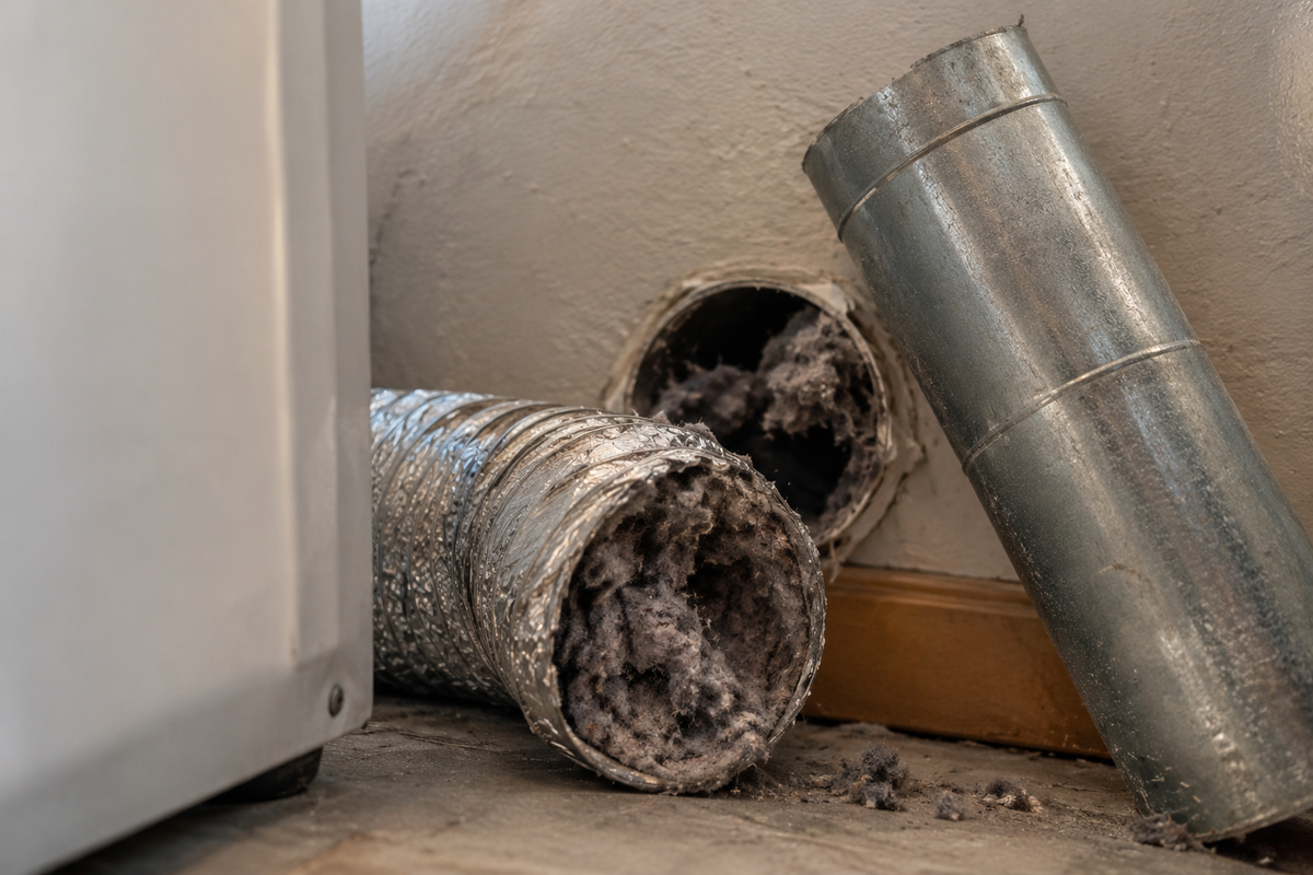clogged-dryer-vent-lint-buildup