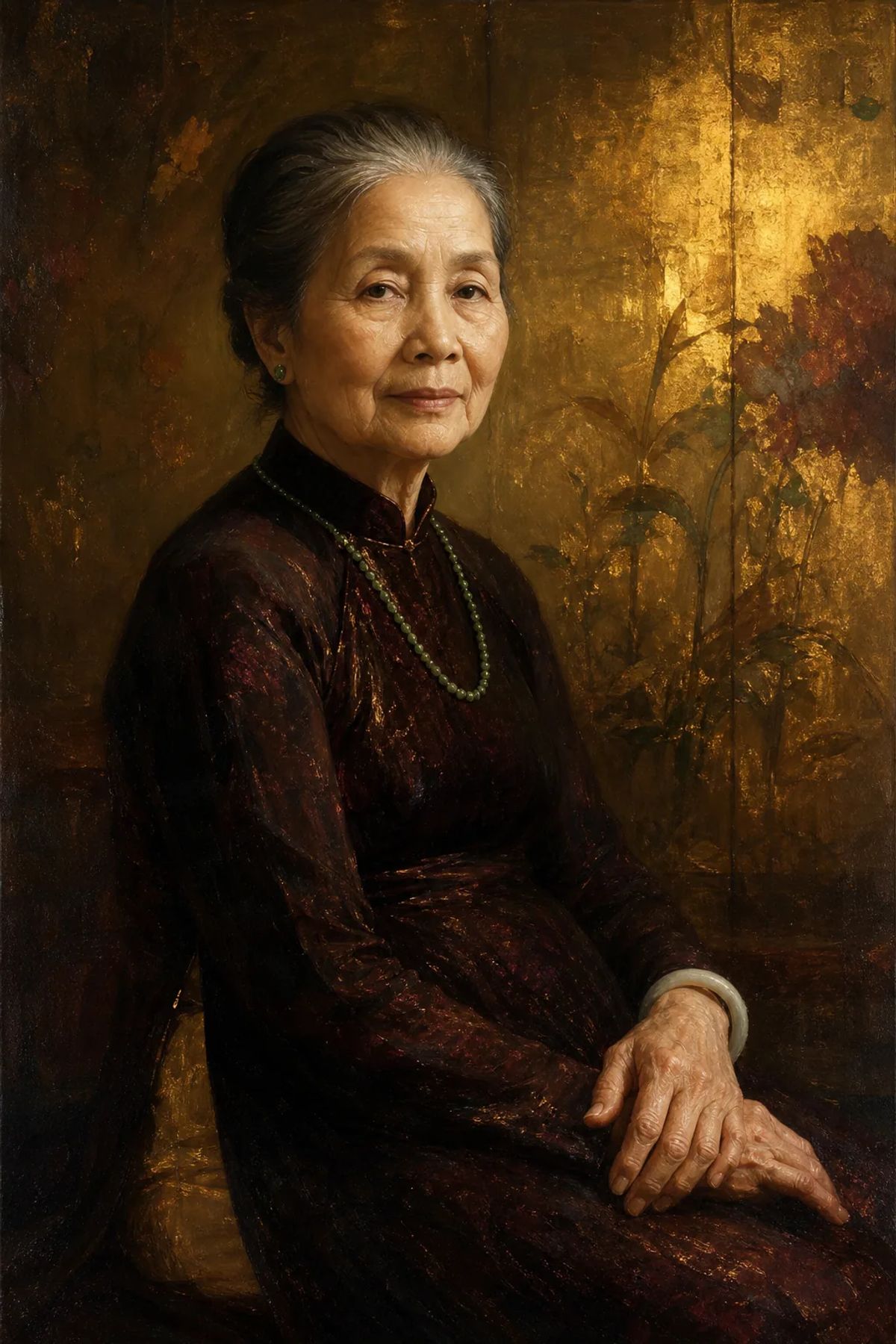 Tranh: Chân Dung Bà