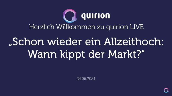 Aufzeichnung: quirion LIVE am 24.06.2021