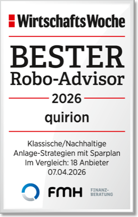 WirtschaftsWoche und FMH: Bester Robo-Advisor 2026, klassische und nachhaltige Anlagestrategien mit Sparplan, 10 Anbieter im Vergleich