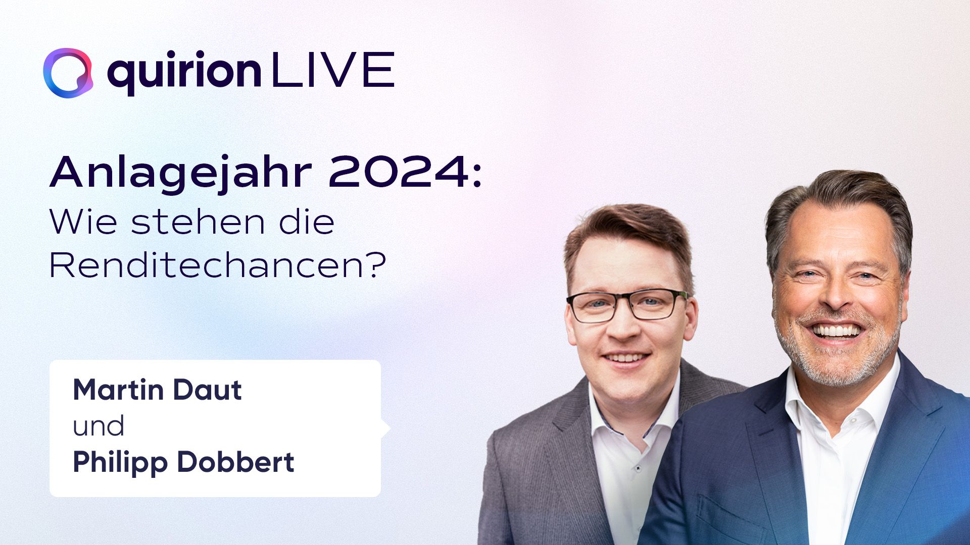 Aufzeichnung: quirion LIVE am 6.12.2023