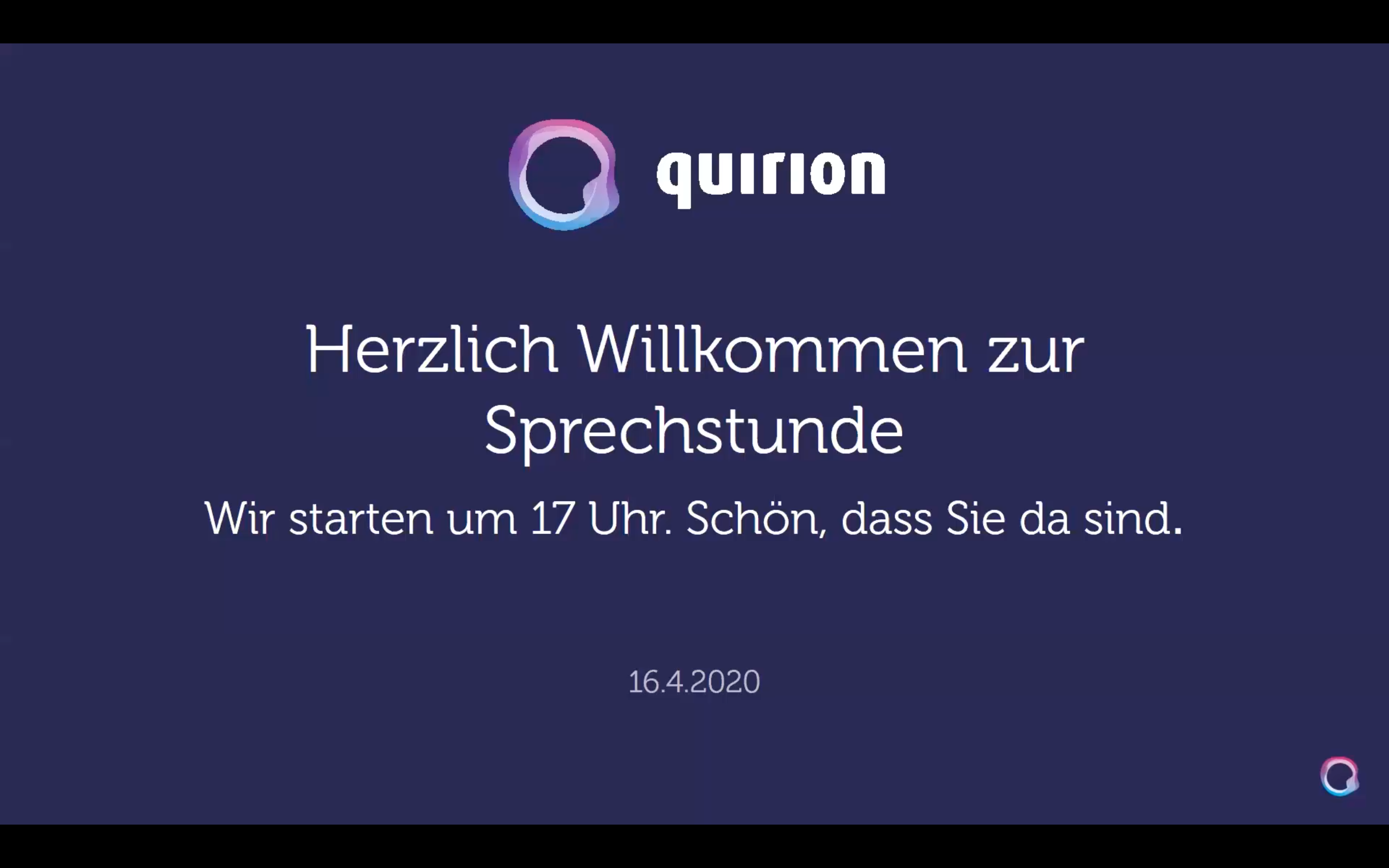Aufzeichnung: Sprechstunde am 16.04.2020